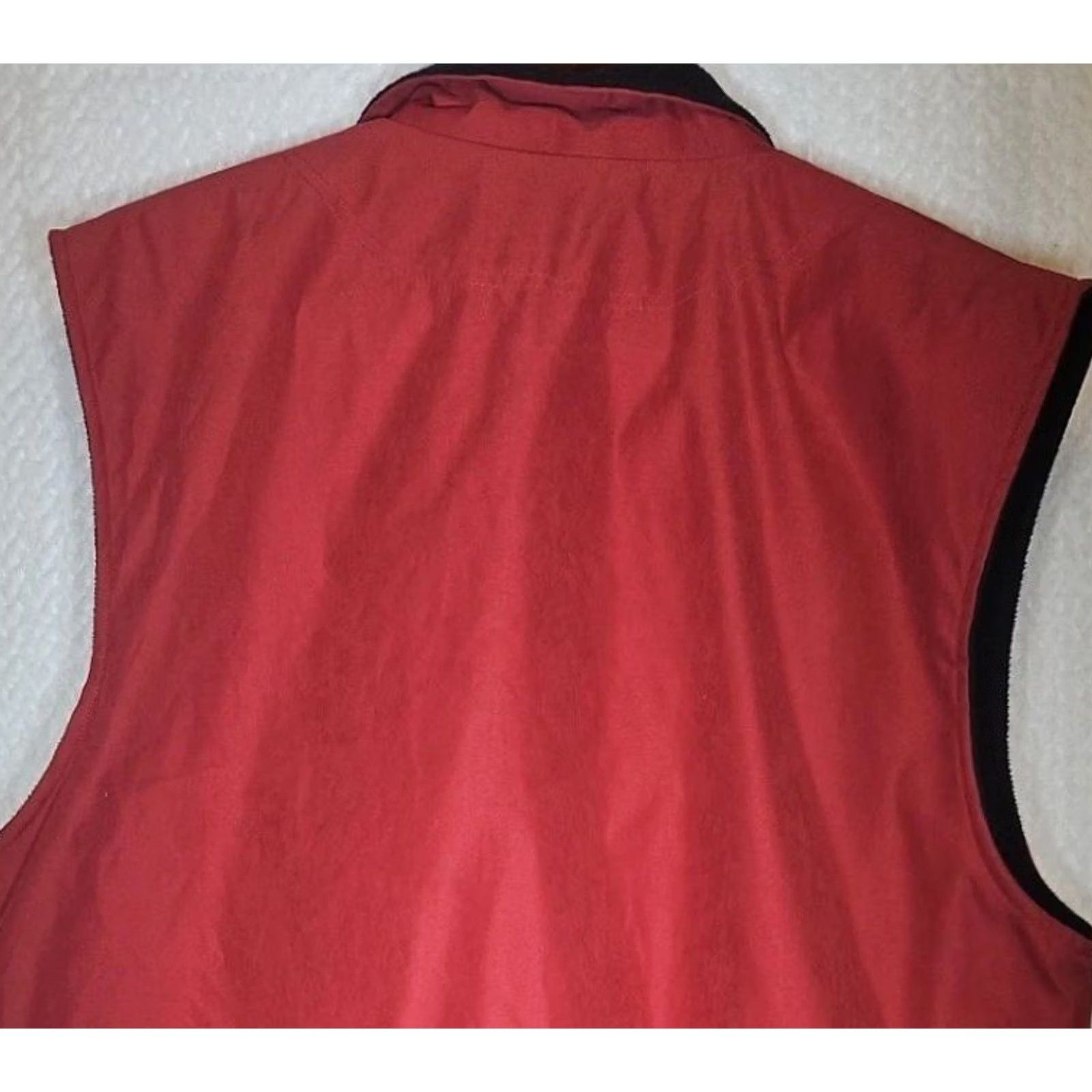 Vintage SDI TEC Golf Vest Full-Zip Fleece Lined Red Black Mens Large Size US L / EU 52-54 / 3 - 7 Thumbnail