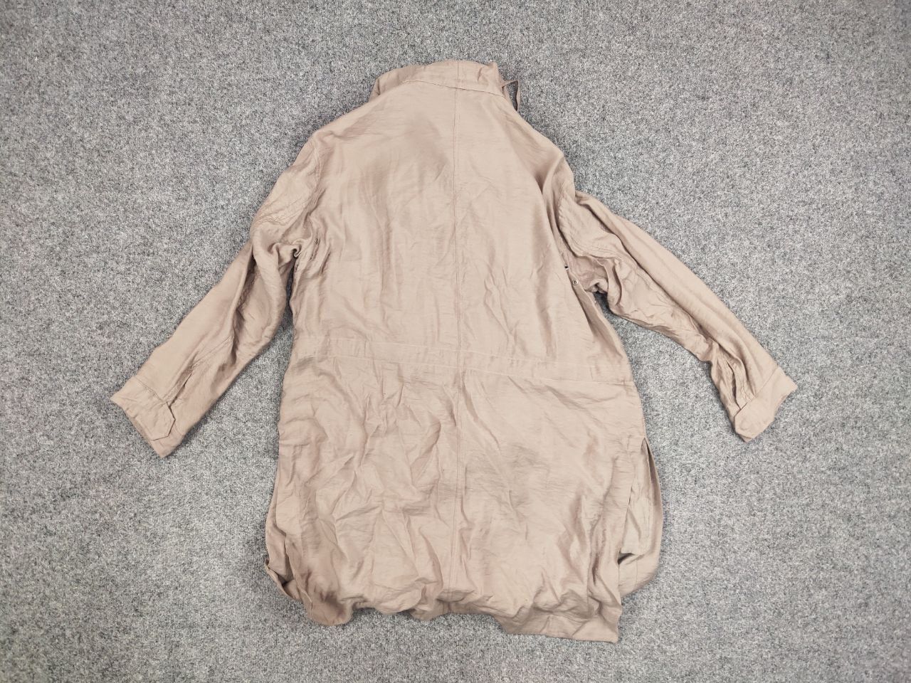 Allsaints All Saints Kinsley Parka Hooded Zip Up Tan Jacket Coat Size M / US 6-8 / IT 42-44 - 14 Thumbnail