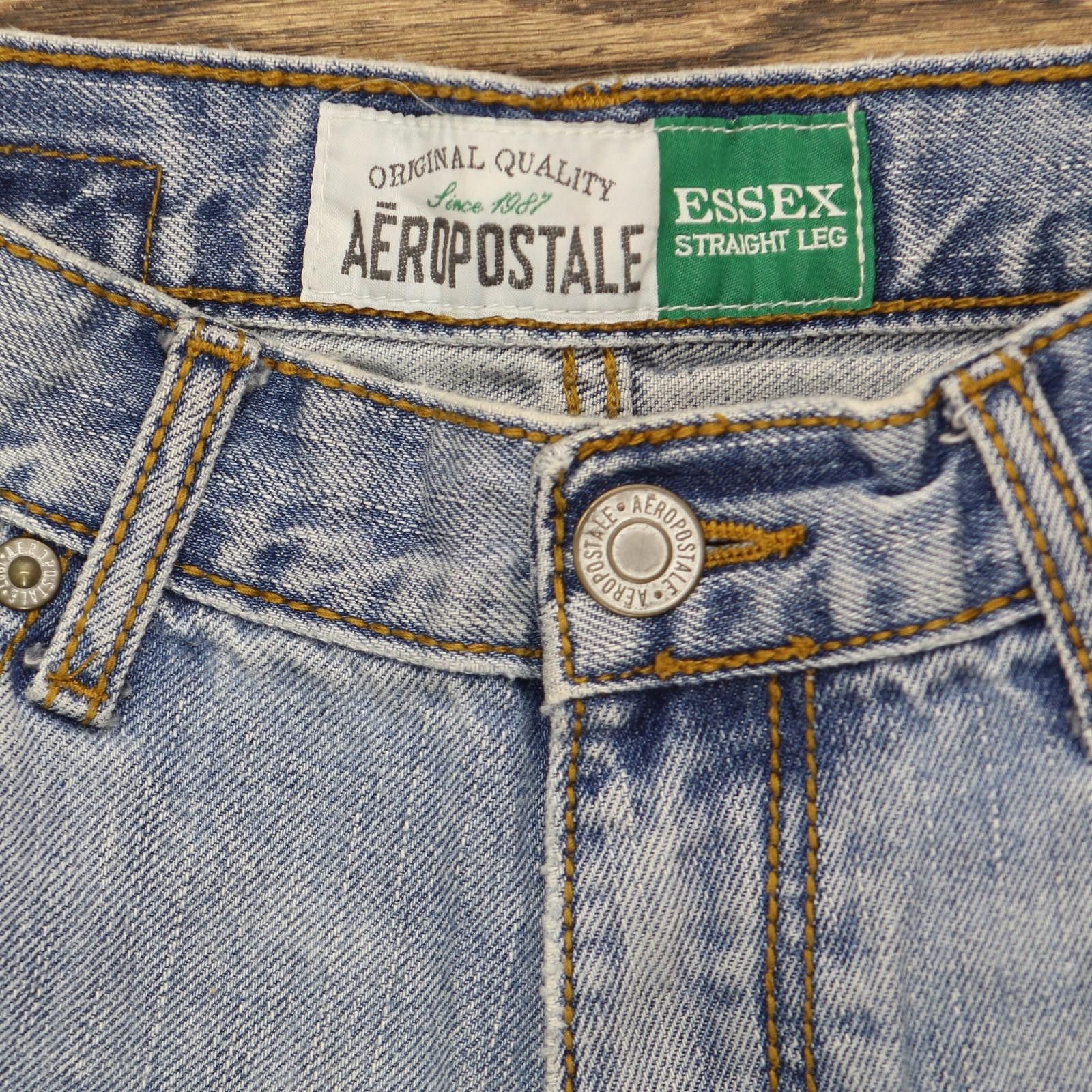 Aeropostale Aeropostale Y2k Essex Straight Leg Jeans Light Blue 28x28 Size US 28 / EU 44 - 4 Thumbnail