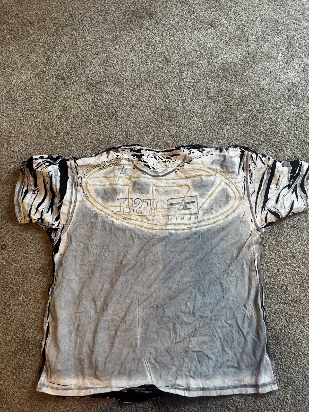 Diesel White and black Diesel T-Shirt Size US XXL / EU 58 / 5 - 2 Thumbnail