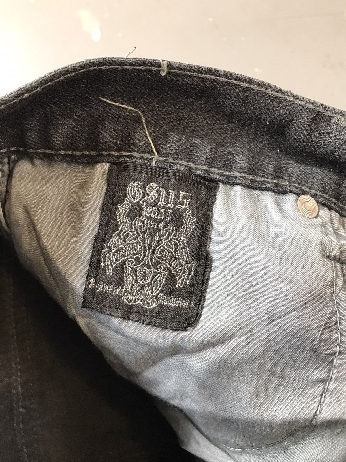 Vintage Vintage GS115 Y2K crazy embroidered studd denim Size US 32 / EU 48 - 8 Thumbnail