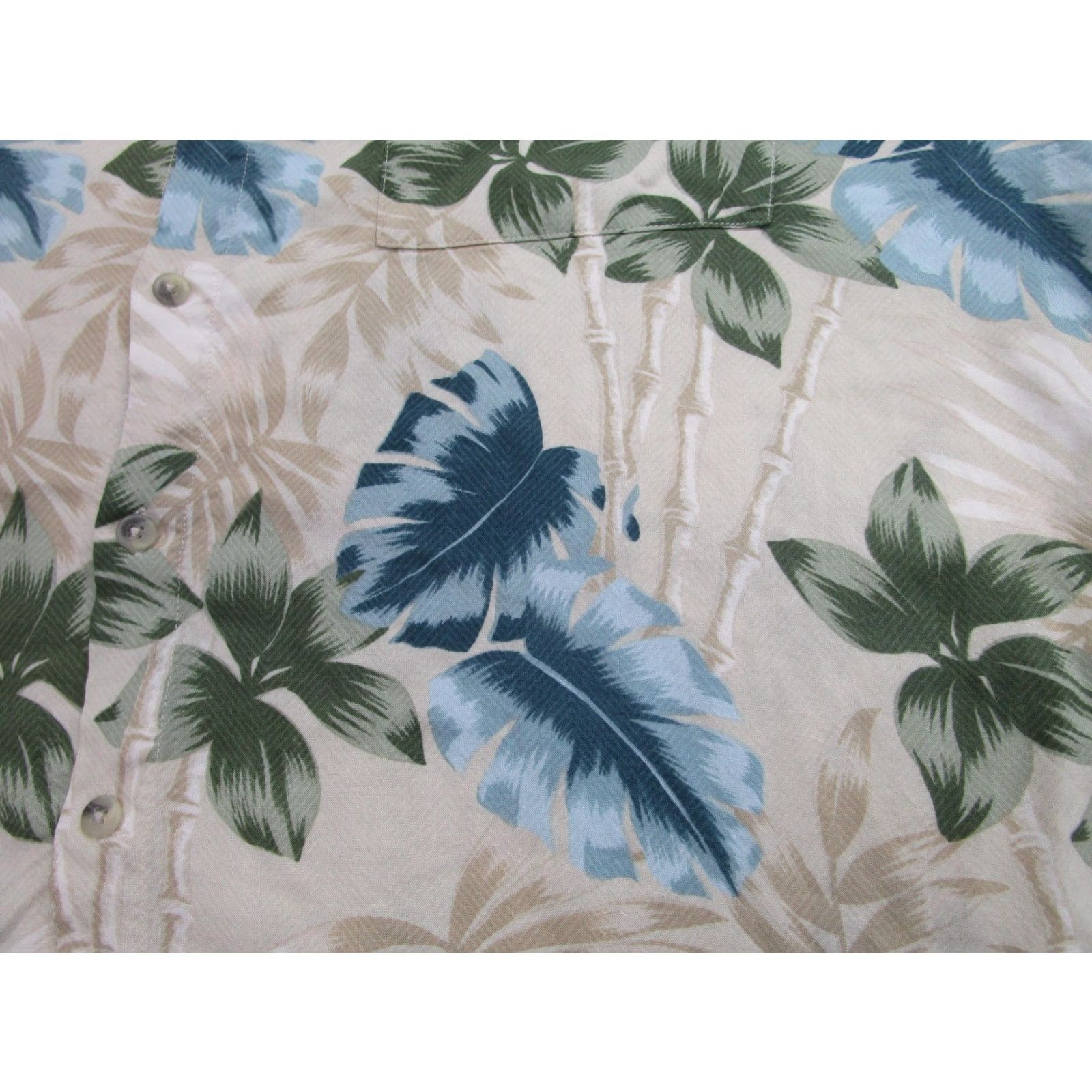 Pierre Cardin VINTAGE Pierre Cardin Shirt Mens 2XL Beige Blue Green Floral Hawaiian Aloha Short Sleeve Button-Up Size US XXL / EU 58 / 5 - 3 Thumbnail