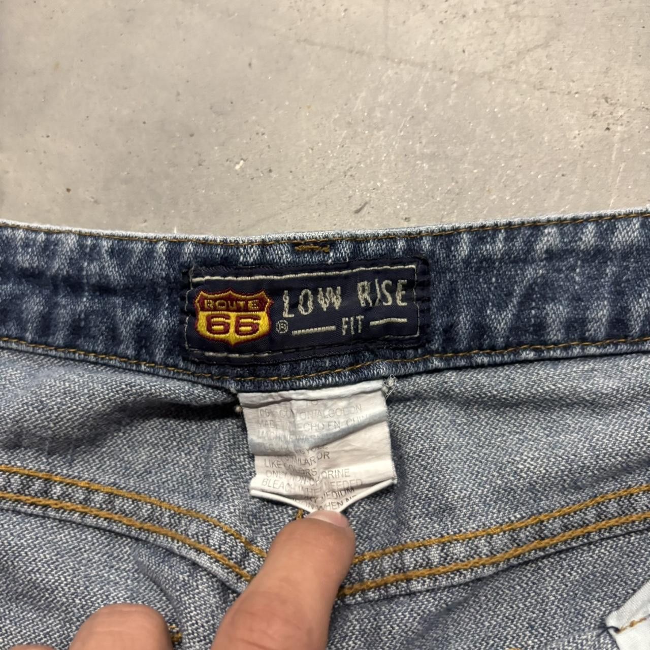 Japanese Brand × Vintage Crazy Vintage Y2K/2000s Faded Wash Bootcut Flared Denim Jeans! Size US 34 / EU 50 - 7 Thumbnail