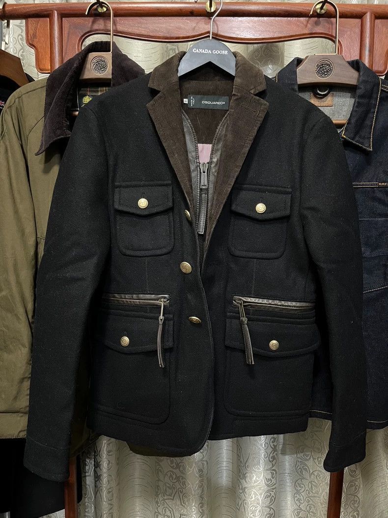 Dsquared2 Dsquared2 Dsquared2 Black Two-in-One Jacket-2506 Size US M / EU 48-50 / 2 - 1 Thumbnail