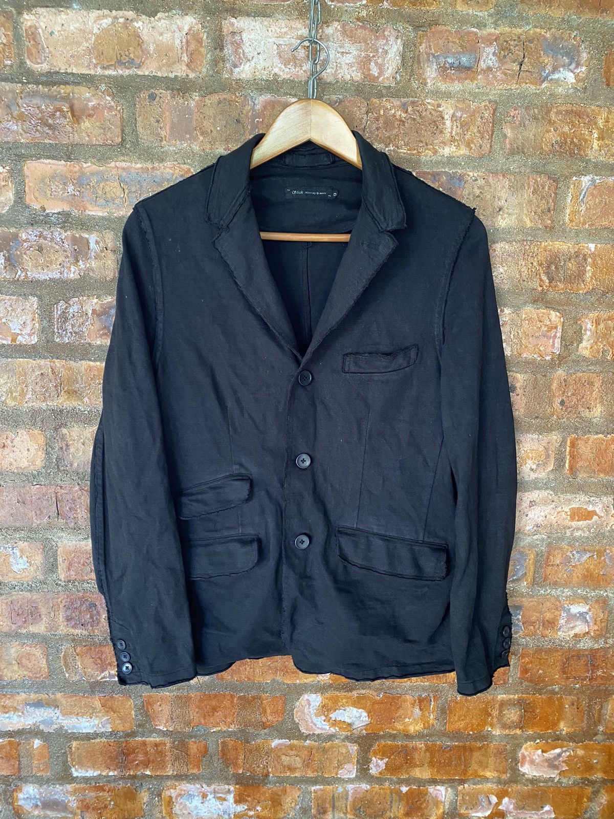 Slick SLICK Japan unfinish hem distressed cut and swings jacket Size US M / EU 48-50 / 2 - 2 Thumbnail