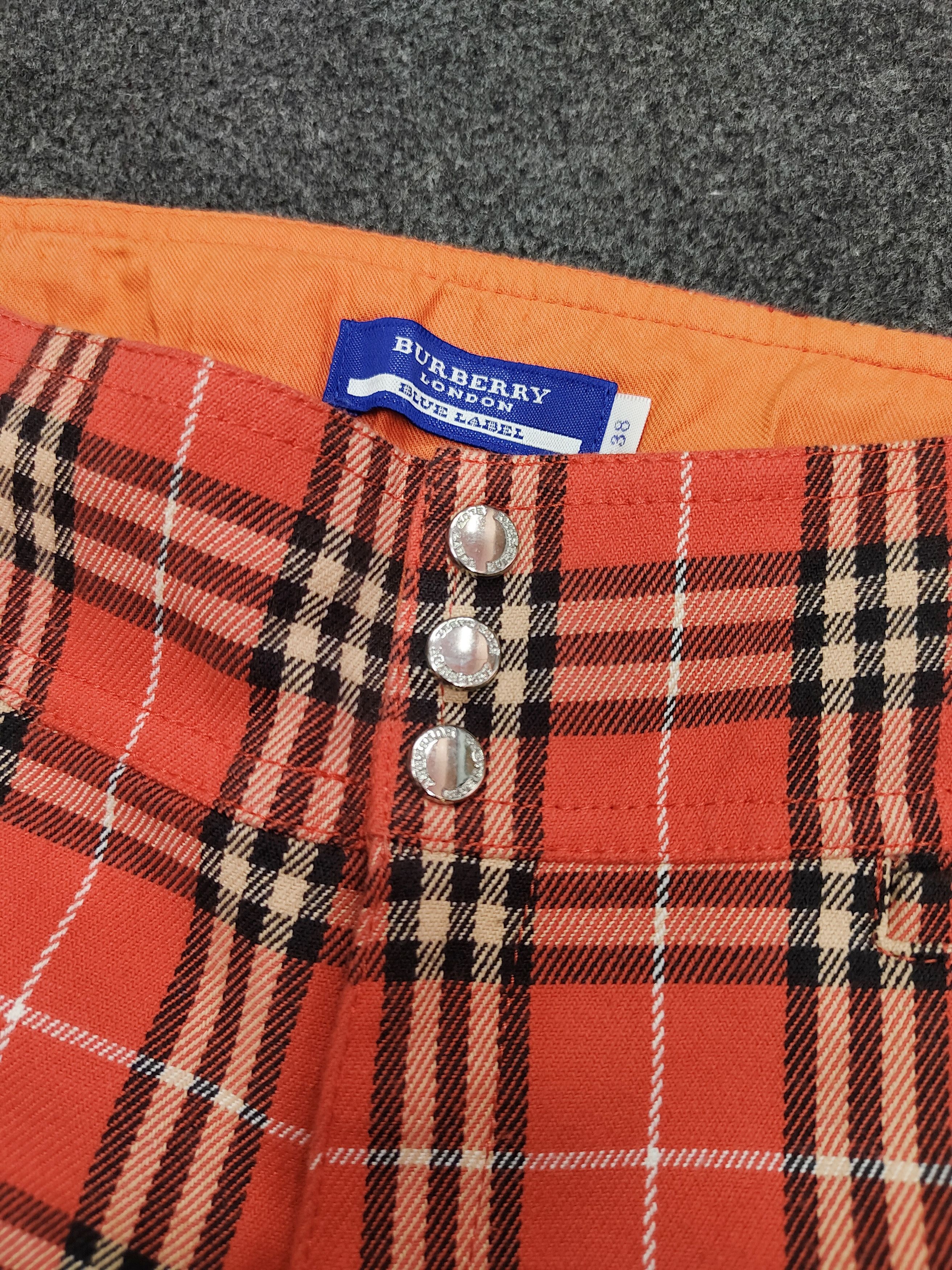 Burberry 00s Burberry🇬🇧 Punk Preppy Style Check Plaid Cropped Pants Size 28" / US 6 / IT 42 - 5 Thumbnail