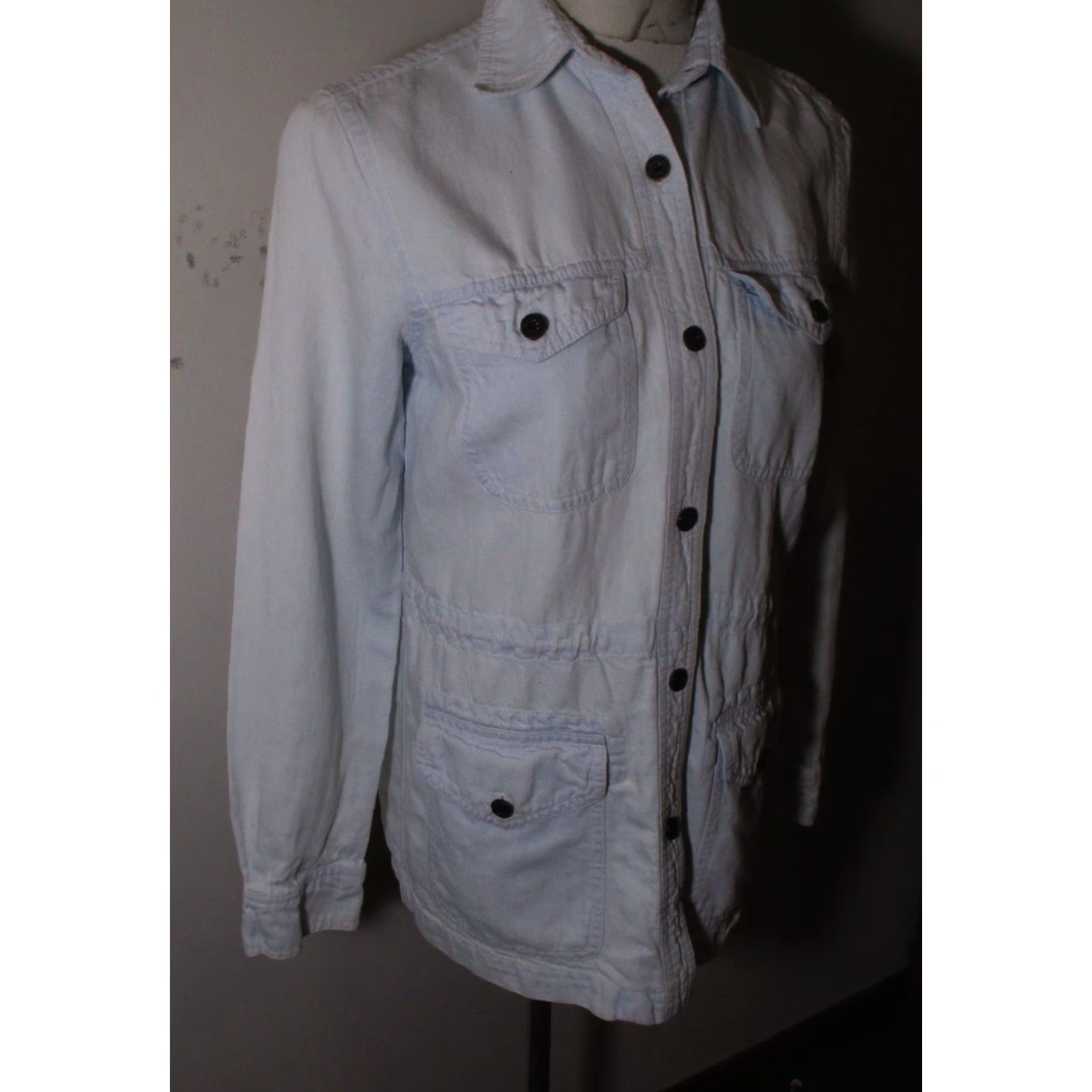 Ralph Lauren LAUREN Ralph Lauren Denim Jacket Women's XS Blue Linen Blend Size XS / US 0-2 / IT 36-38 - 3 Thumbnail