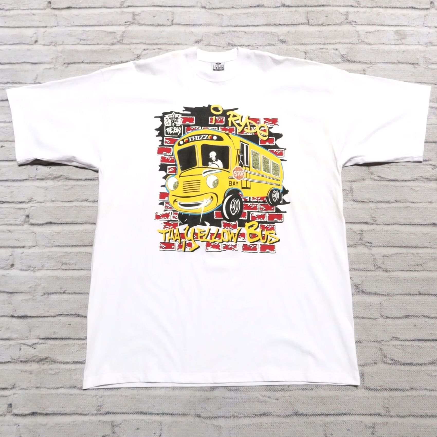 Vintage Vintage Y2K Mac Dre I Ride The Yellow Bus Tshirt Shirt Bay Area Thizz XXX-Large White Mens Tshirt Size US XXL / EU 58 / 5 - 2 Thumbnail
