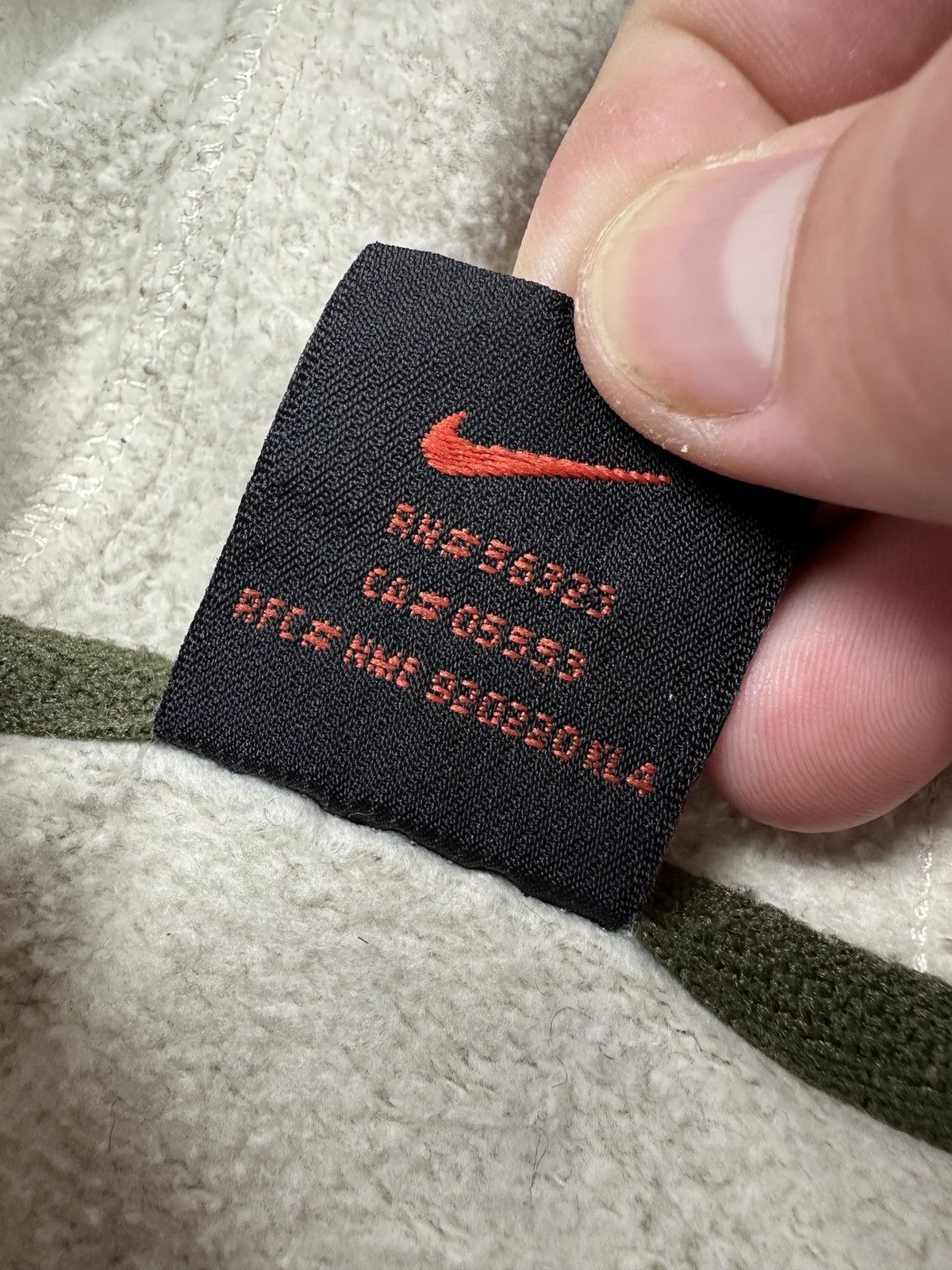 Nike Vintage Nike 00s Fleece Half Zip Hoodie Rare Cream Swoosh Size US M / EU 48-50 / 2 - 11 Thumbnail