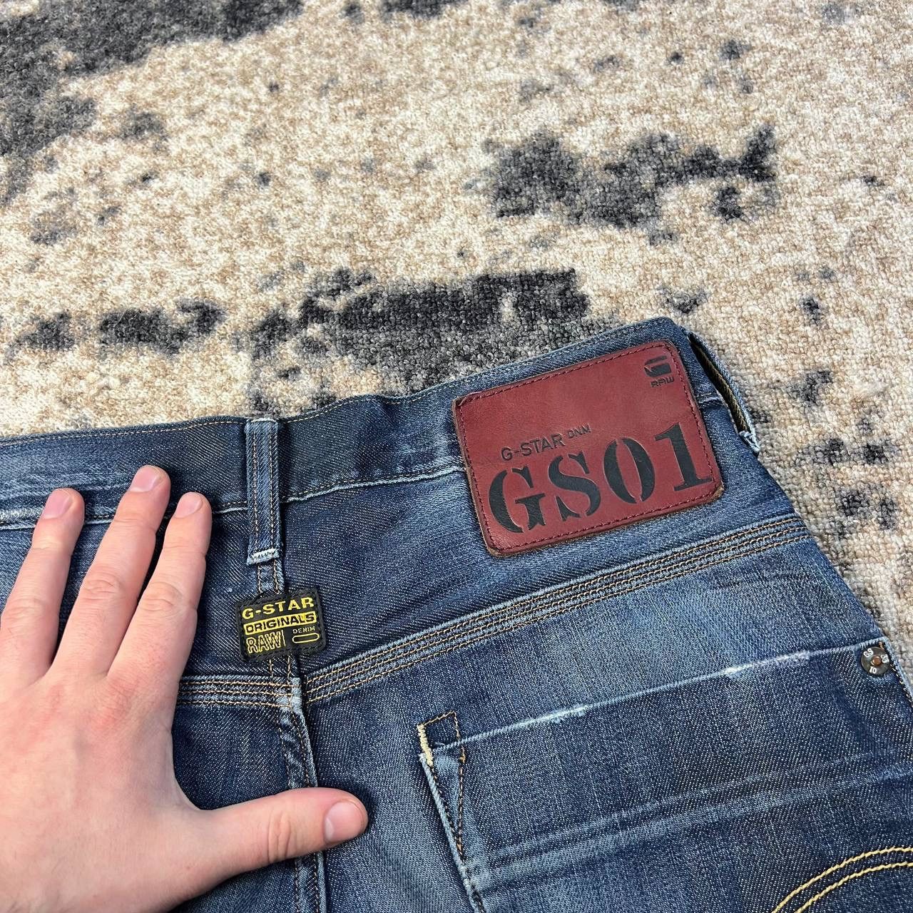 G-Star G-Star Raw Japanese Y2K Dark Blue Denim Jeans Size US 29 - 5 Thumbnail