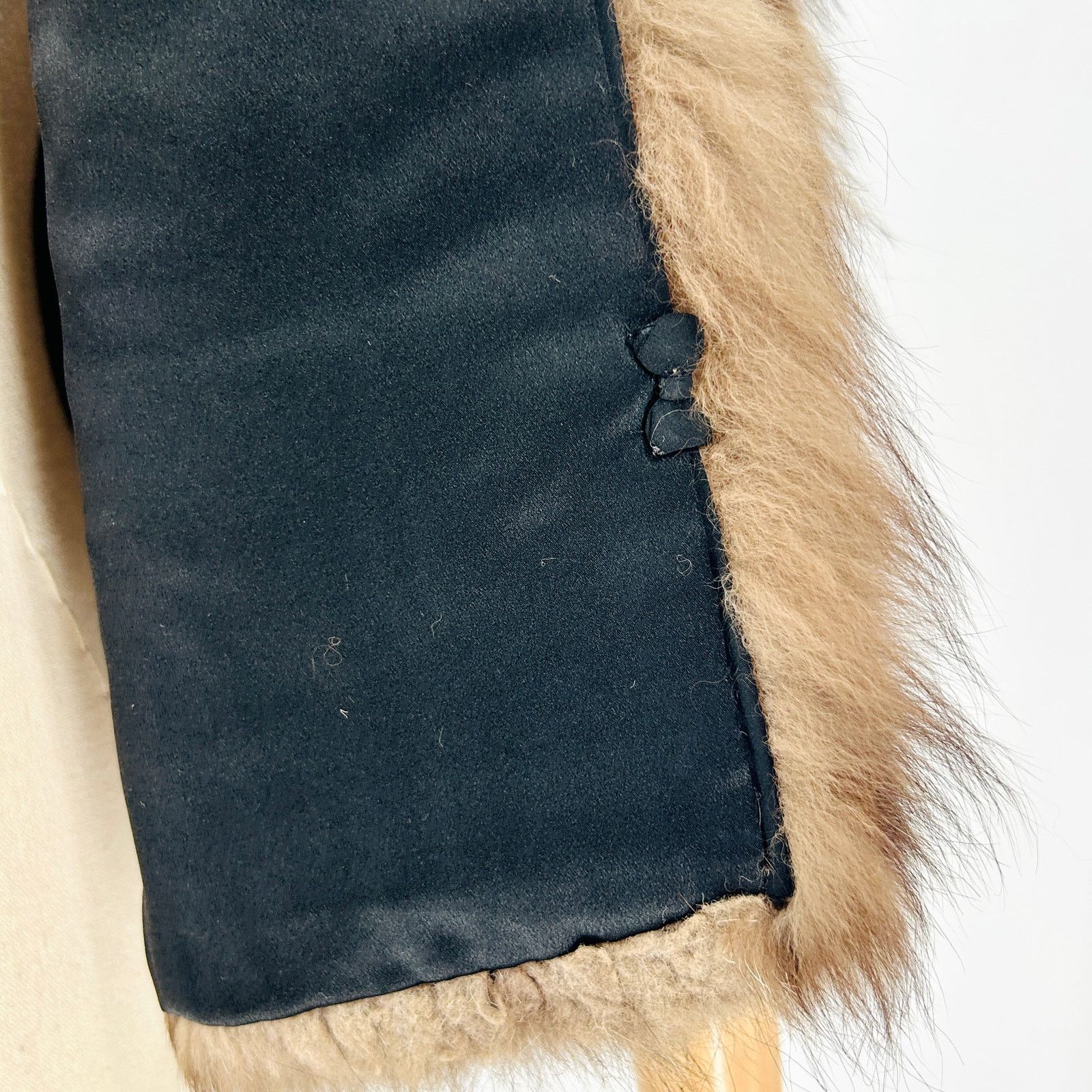 Vintage Vintage 50s Brown Genuine Fur Long Pile Glam Capelet Stole Size M / US 6-8 / IT 42-44 - 6 Thumbnail