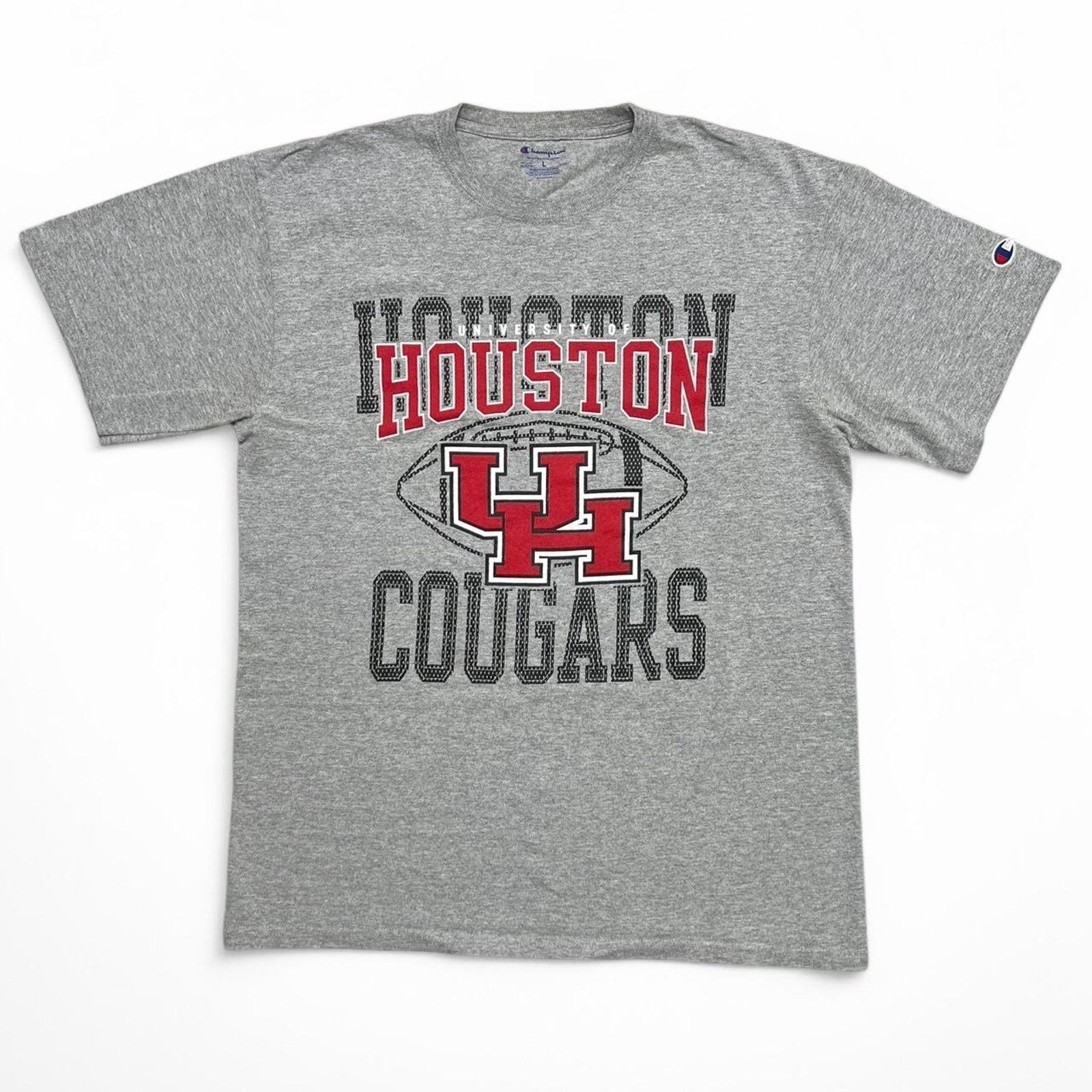 Champion University of Houston Cougars Light Gray Champion Tee - L Size US L / EU 52-54 / 3 - 1 Thumbnail