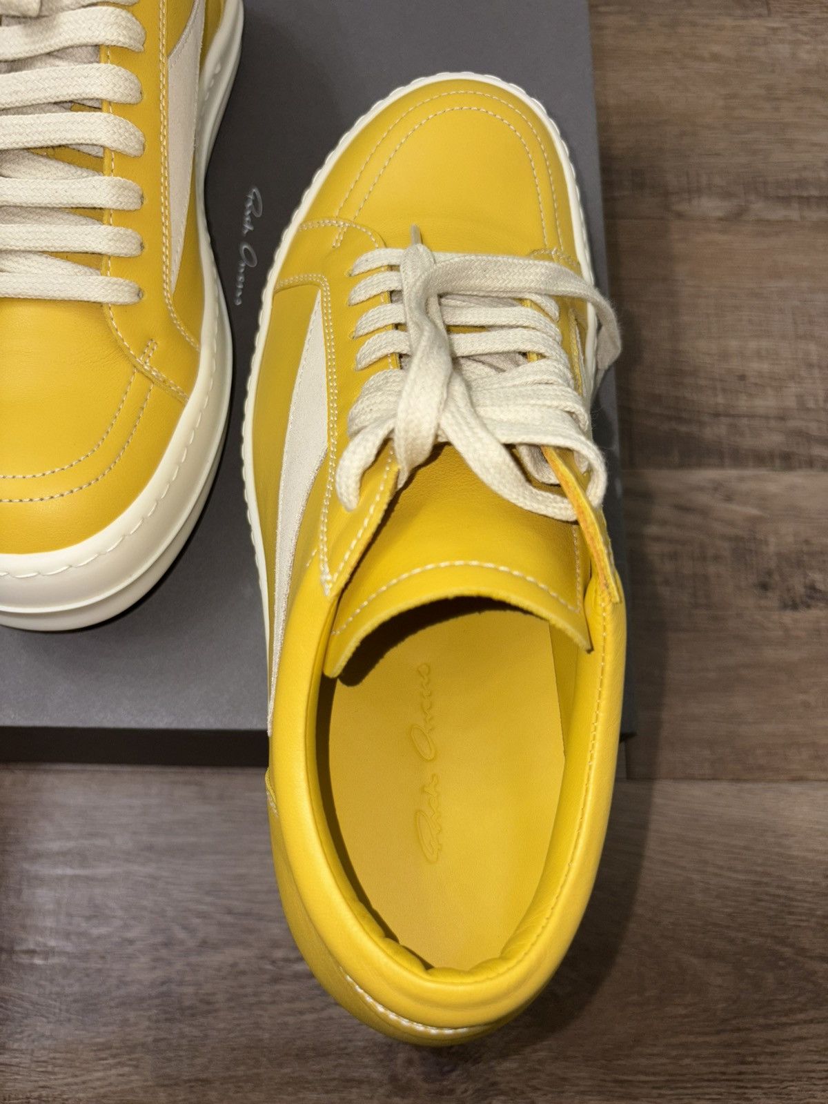 Rick Owens **RARE Rick Owens Vintage Sneak Lemon/Milk/Milk Size US 7 / EU 40 - 9 Thumbnail