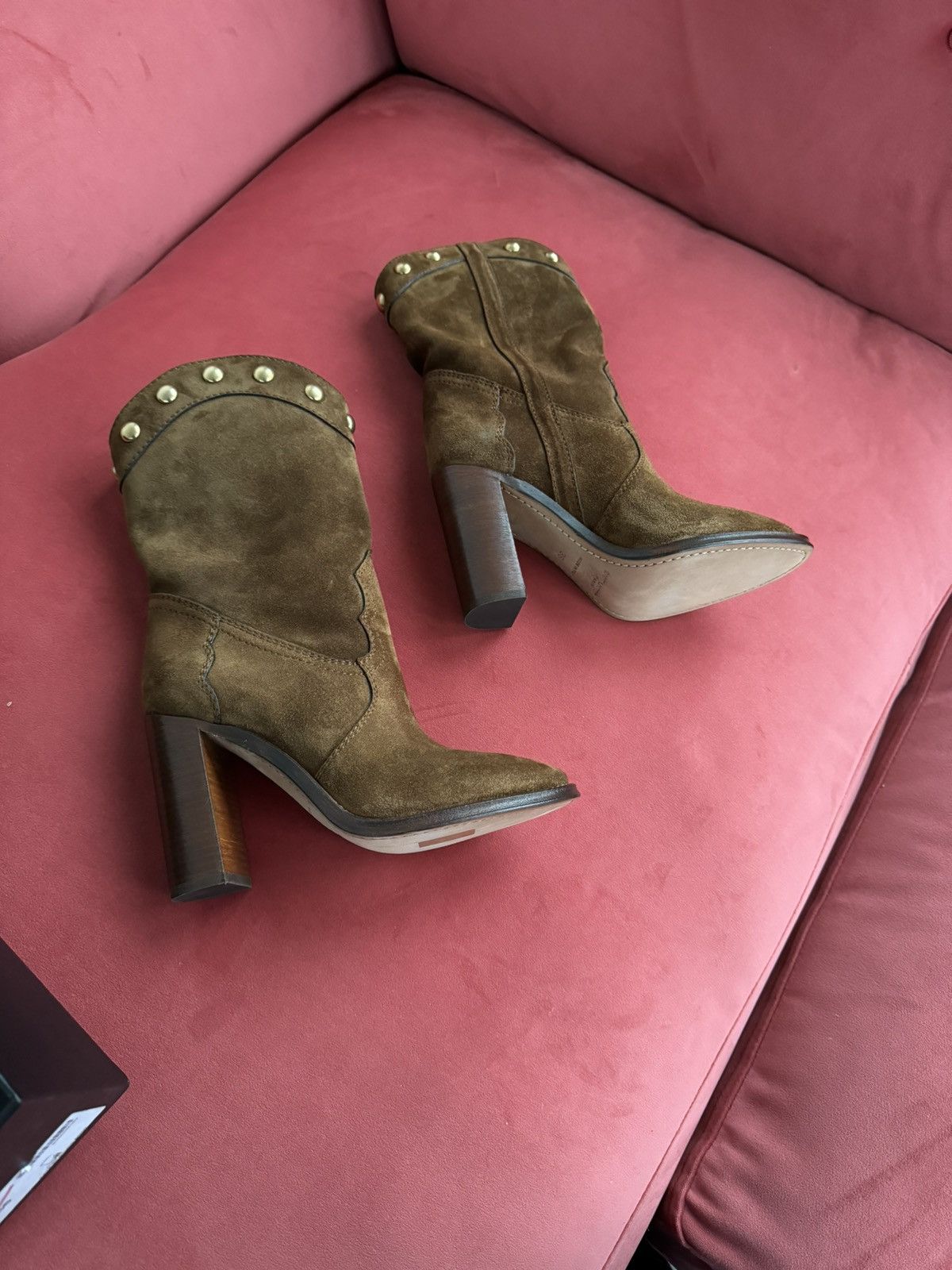 Saint Laurent Paris Saint Laurent Kate brown suede boots, 36 it Size US 6 / IT 36 - 7 Thumbnail