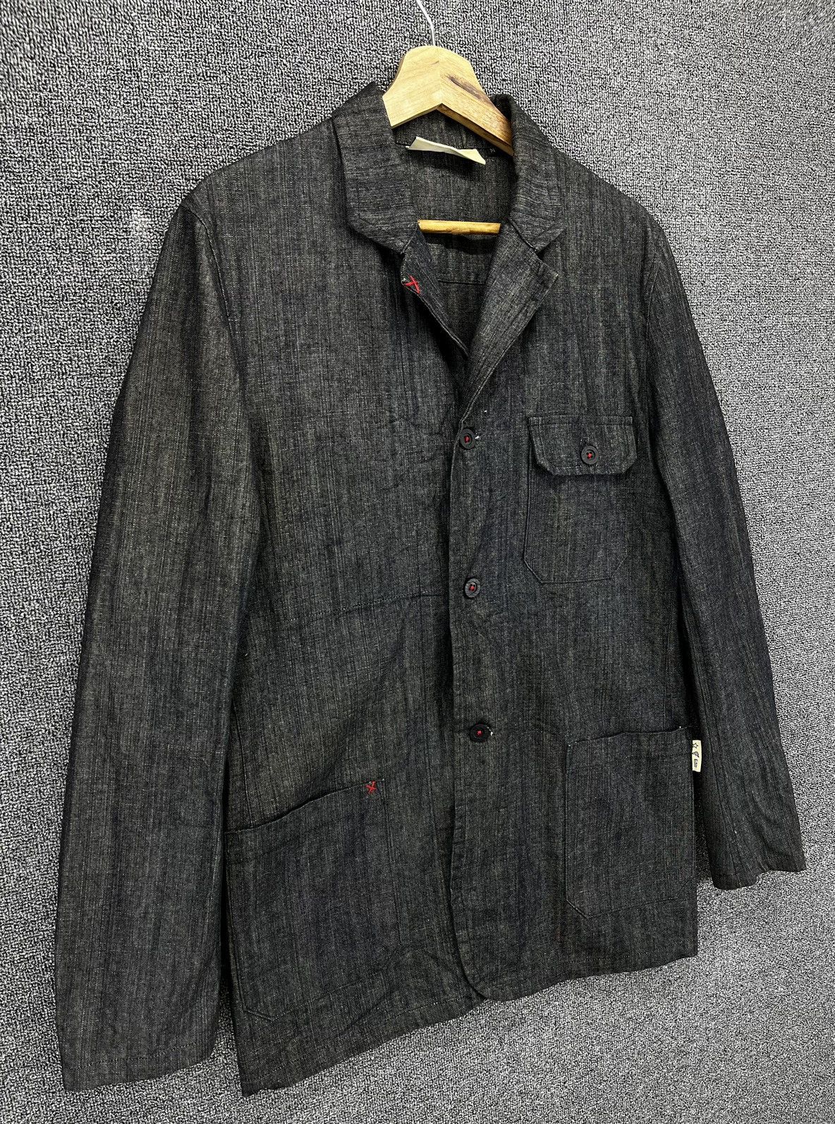 Japanese Brand Vintage Tess Japanese Denim Jeans Chore Jacket Size US M / EU 48-50 / 2 - 2 Thumbnail