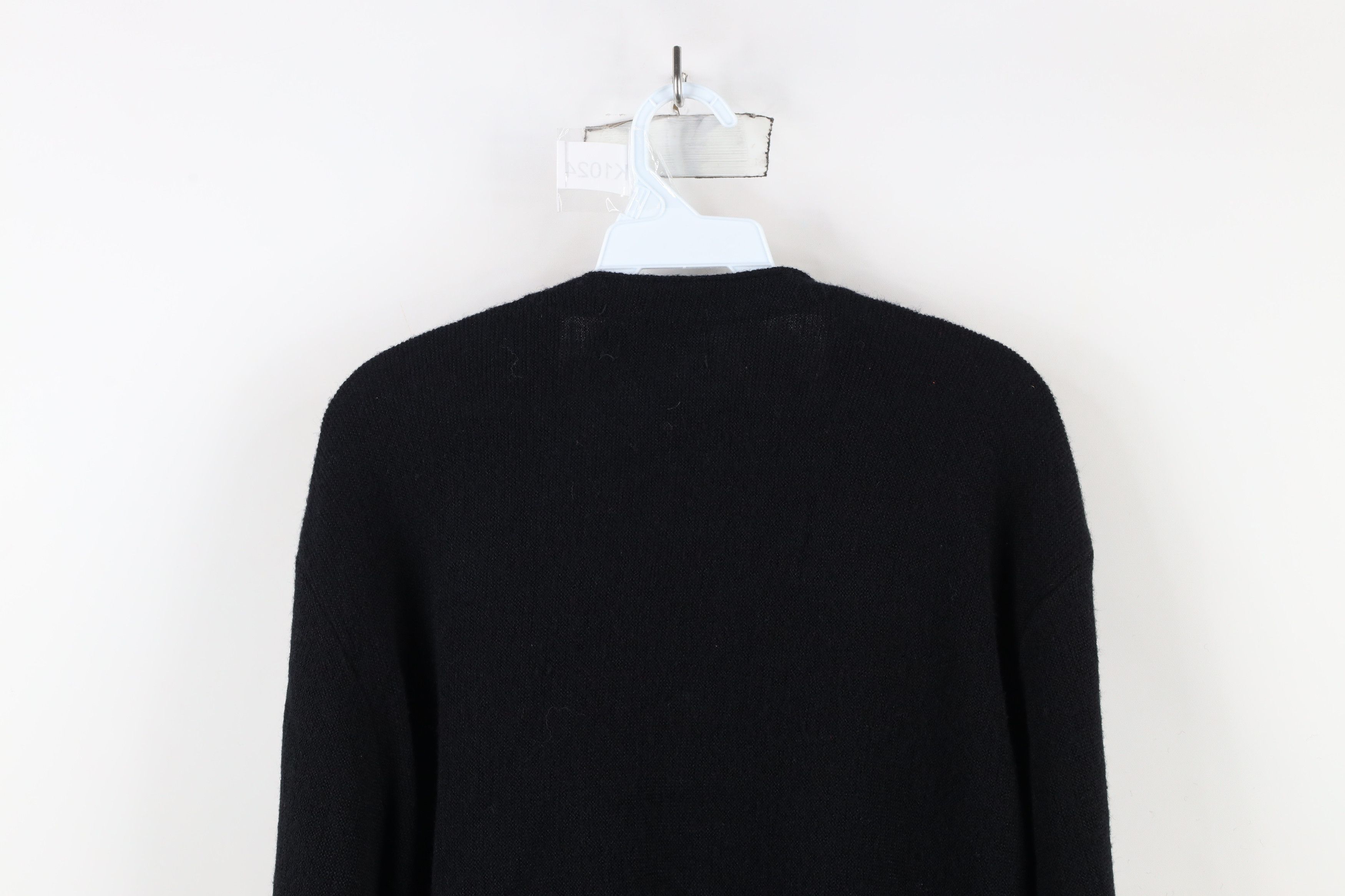 Vintage Vintage 70s Streetwear Flag Knit Cardigan Sweater Black USA Size US M / EU 48-50 / 2 - 10 Thumbnail
