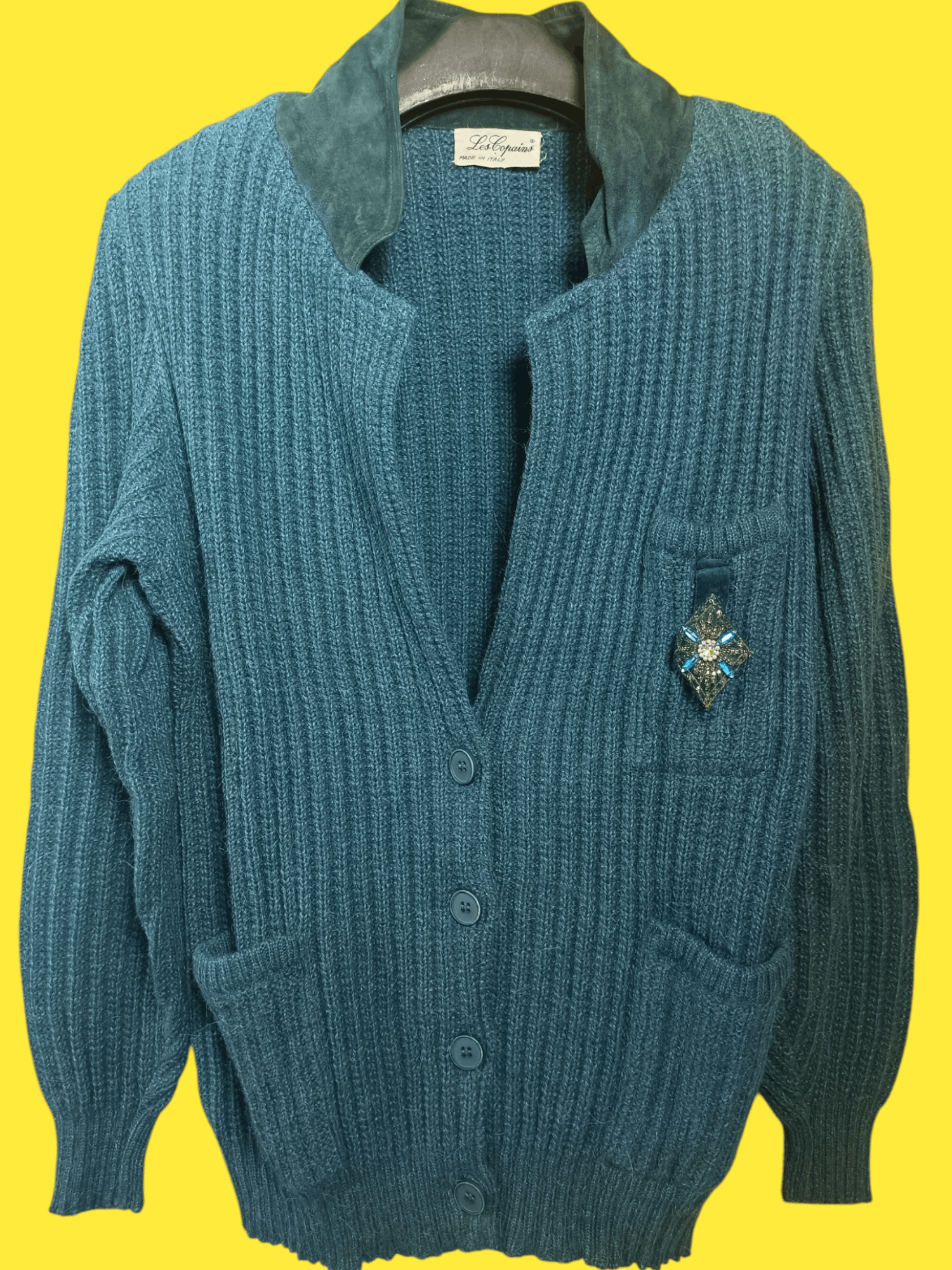 Les Copains Les Copains Alpaca-wool Blend V-neck Cardigan Size US M / EU 48-50 / 2 - 6 Thumbnail