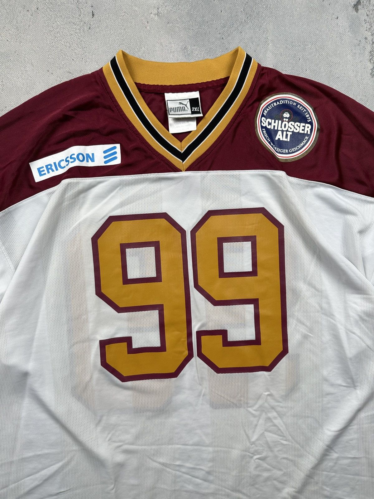 Puma Vintage 2000 Rhein Fire Fitzpatrick #99 Puma Football Jersey Size US XXL / EU 58 / 5 - 7 Thumbnail