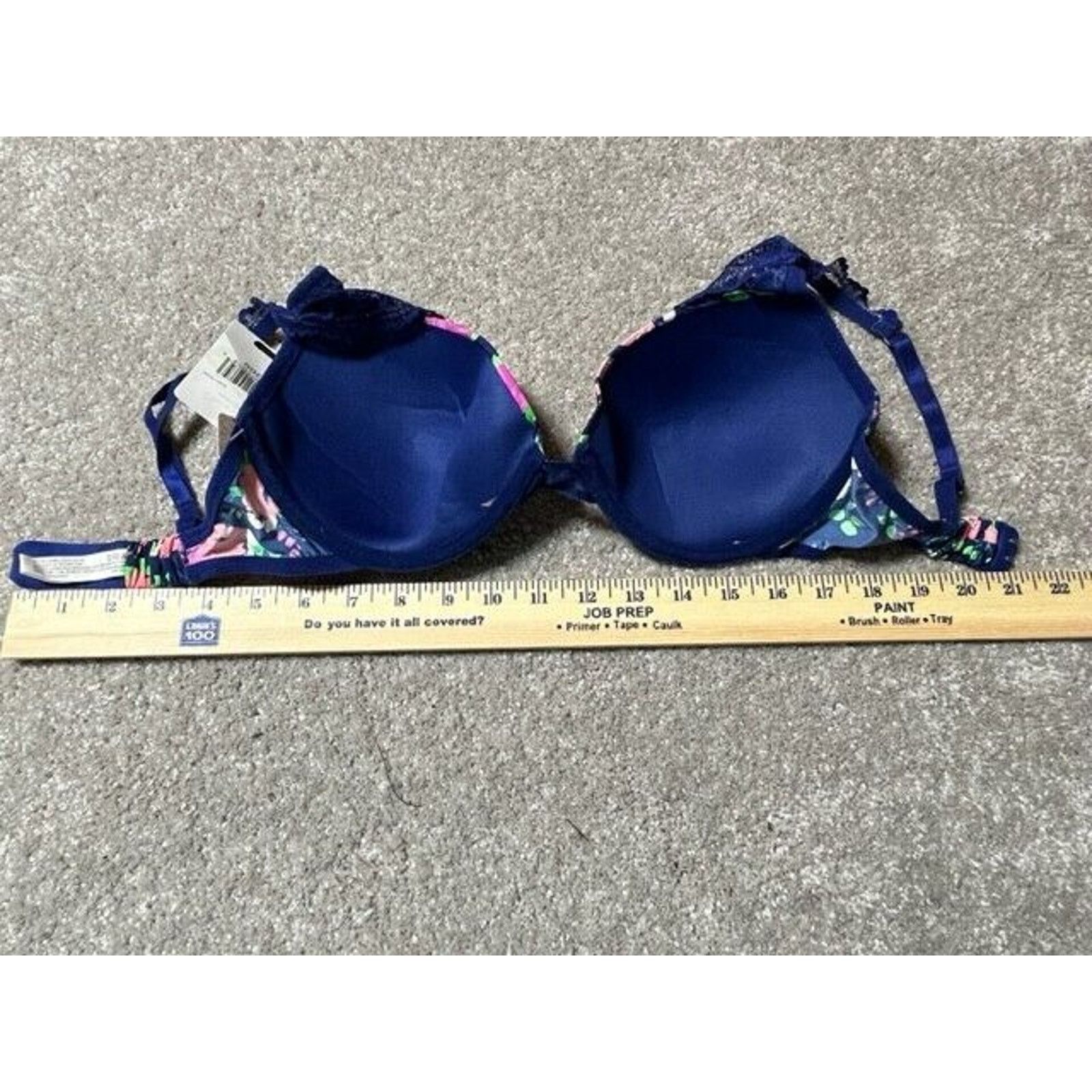 Other Underella by Ella Moss Bra 32DD Eden Floral Underwire Blue Size ONE SIZE - 5 Thumbnail