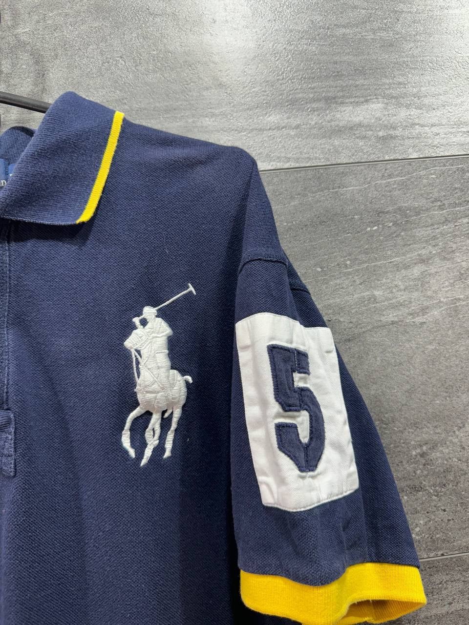 Vintage Polo Ralph Lauren #5 Big Pony Polo Shirt Navy Men's Size US L / EU 52-54 / 3 - 3 Thumbnail