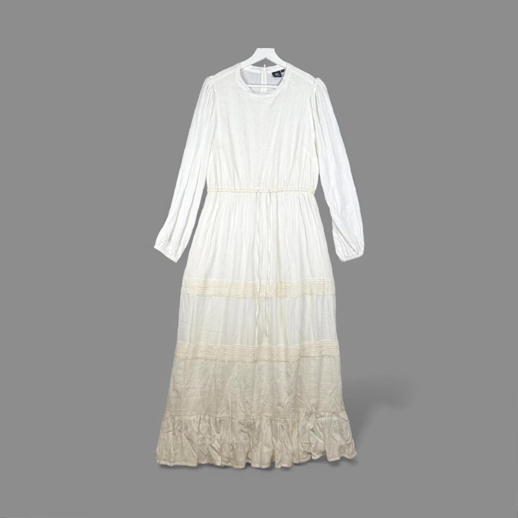 Beverly Hills Polo Club VINTAGE Beverly Hills Polo Club Dress Maxi White Tiered Womens M Size M / US 6-8 / IT 42-44 - 2 Thumbnail