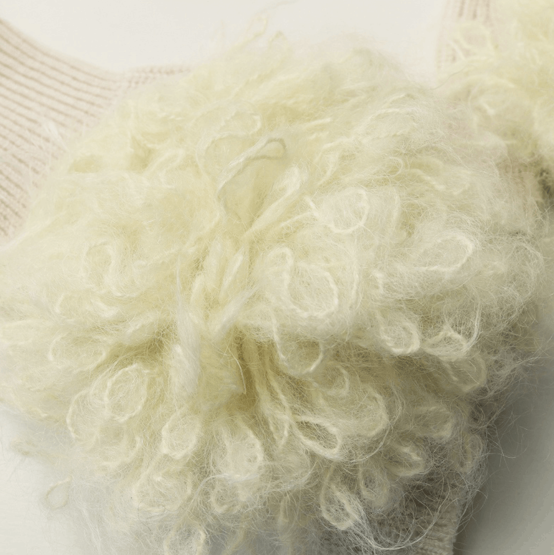 Comme des Garcons tao COMME des GARCONS x BATONER Wool Knit Gloves White Size ONE SIZE - 3 Thumbnail