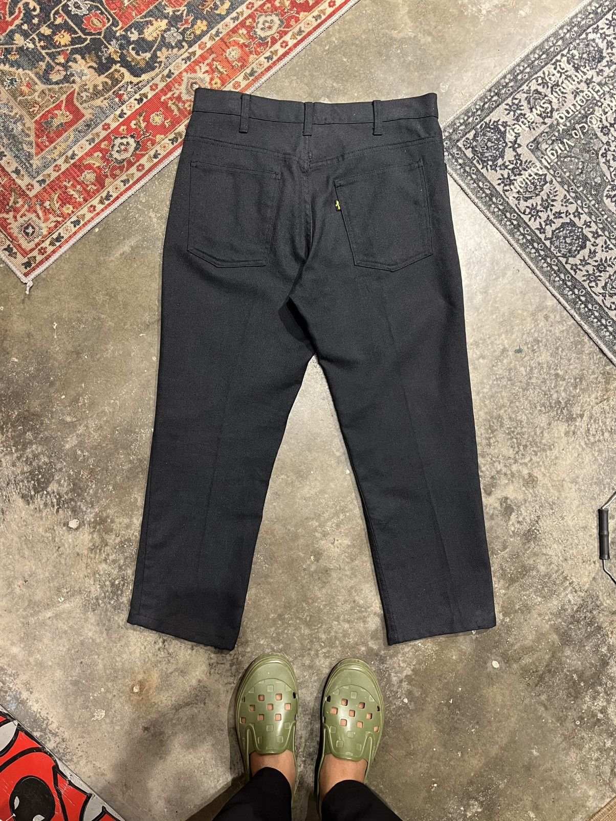 Levi's Vintage 70s Levi’s Sta-Prest Big E Gold Tag Talon Zip Size US 34 / EU 50 - 6 Thumbnail