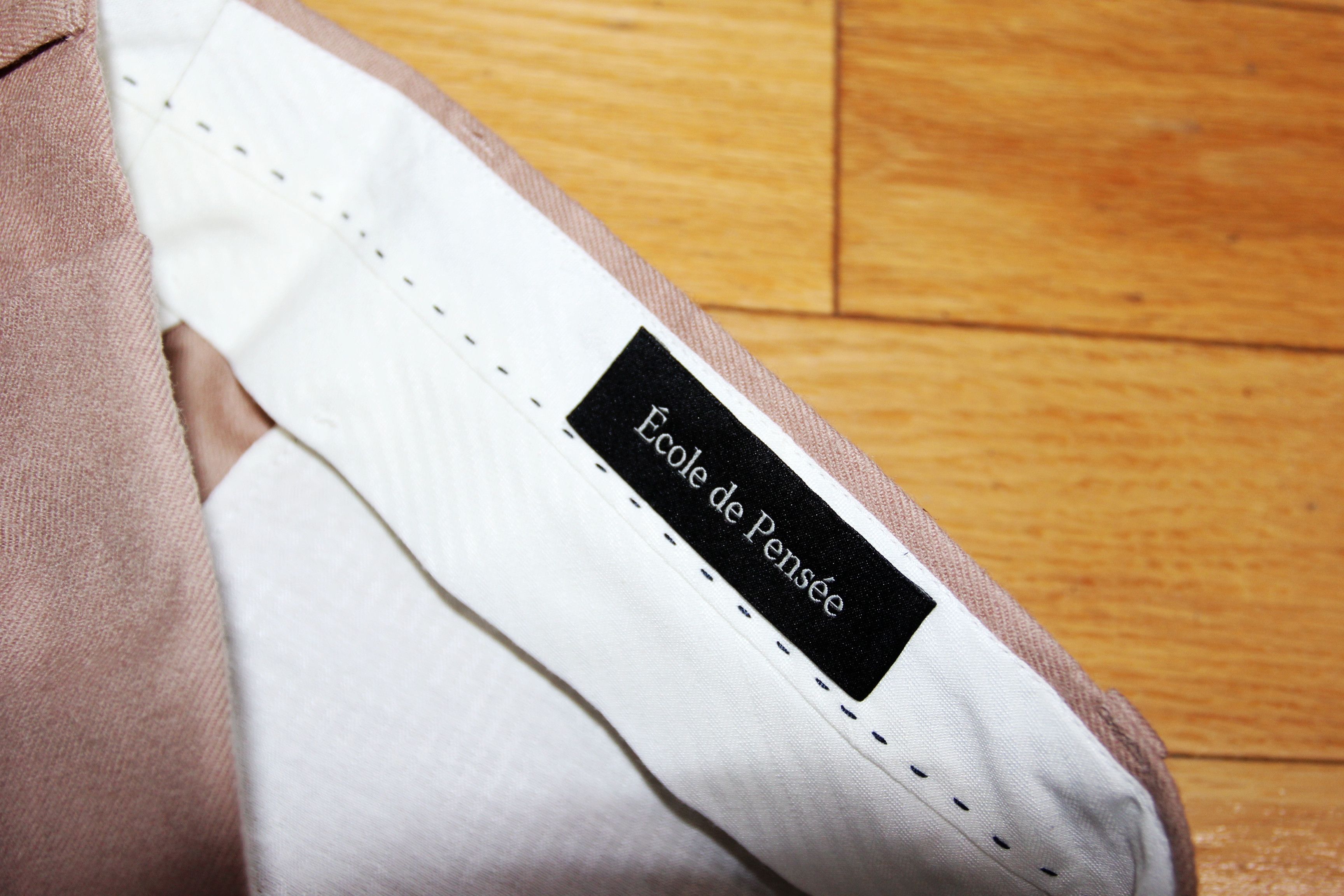 Other BNWT AW25 ECOLE DE PENSEE OLD ROSE BRUSHED WOOL PANTS 42 Size US 36 / EU 52 - 8 Thumbnail