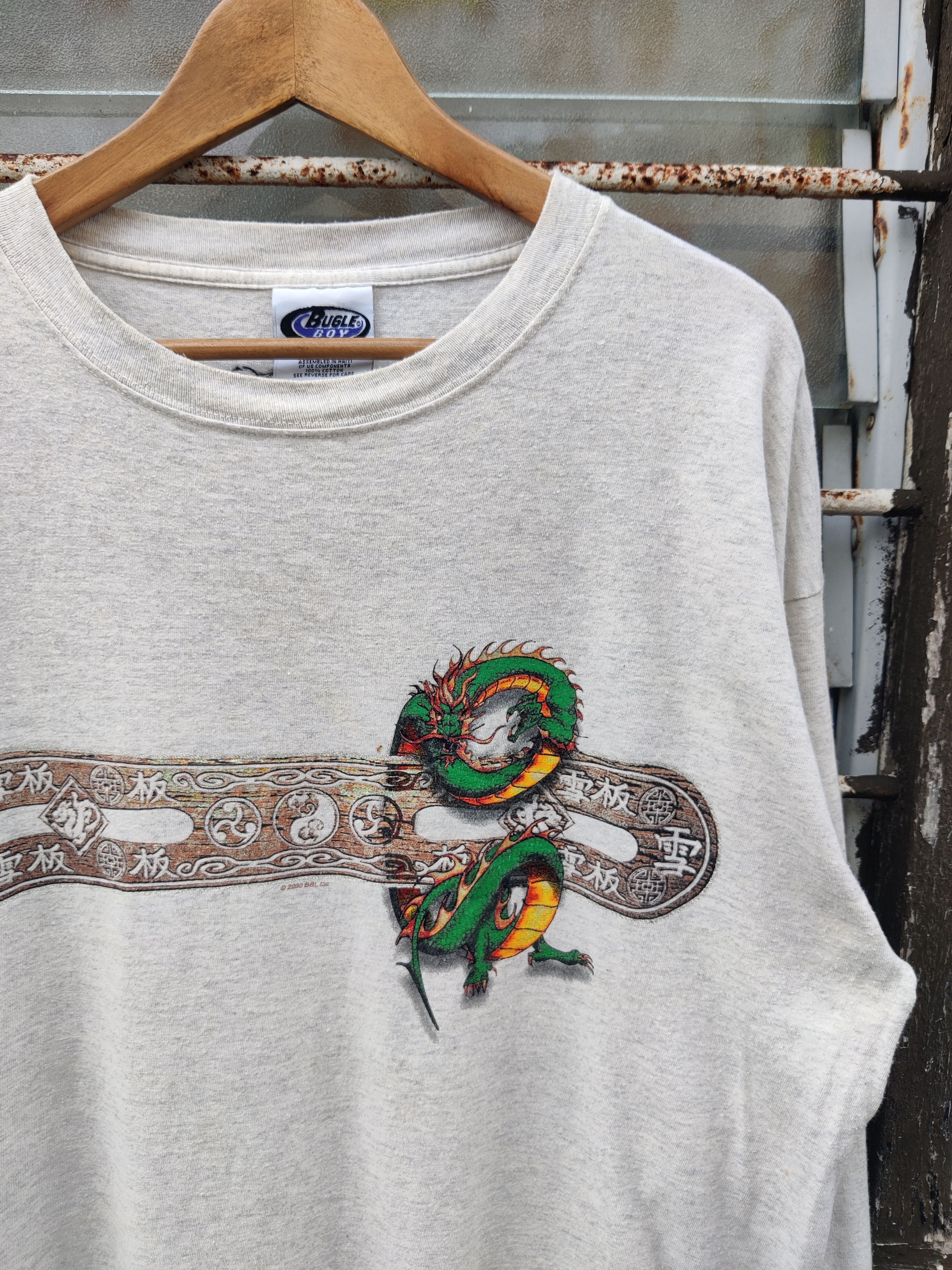 Bugle Boy 🔥Best Offer🔥 Vintage Bugle Boy Dragon Print Shirt Size US L / EU 52-54 / 3 - 3 Thumbnail