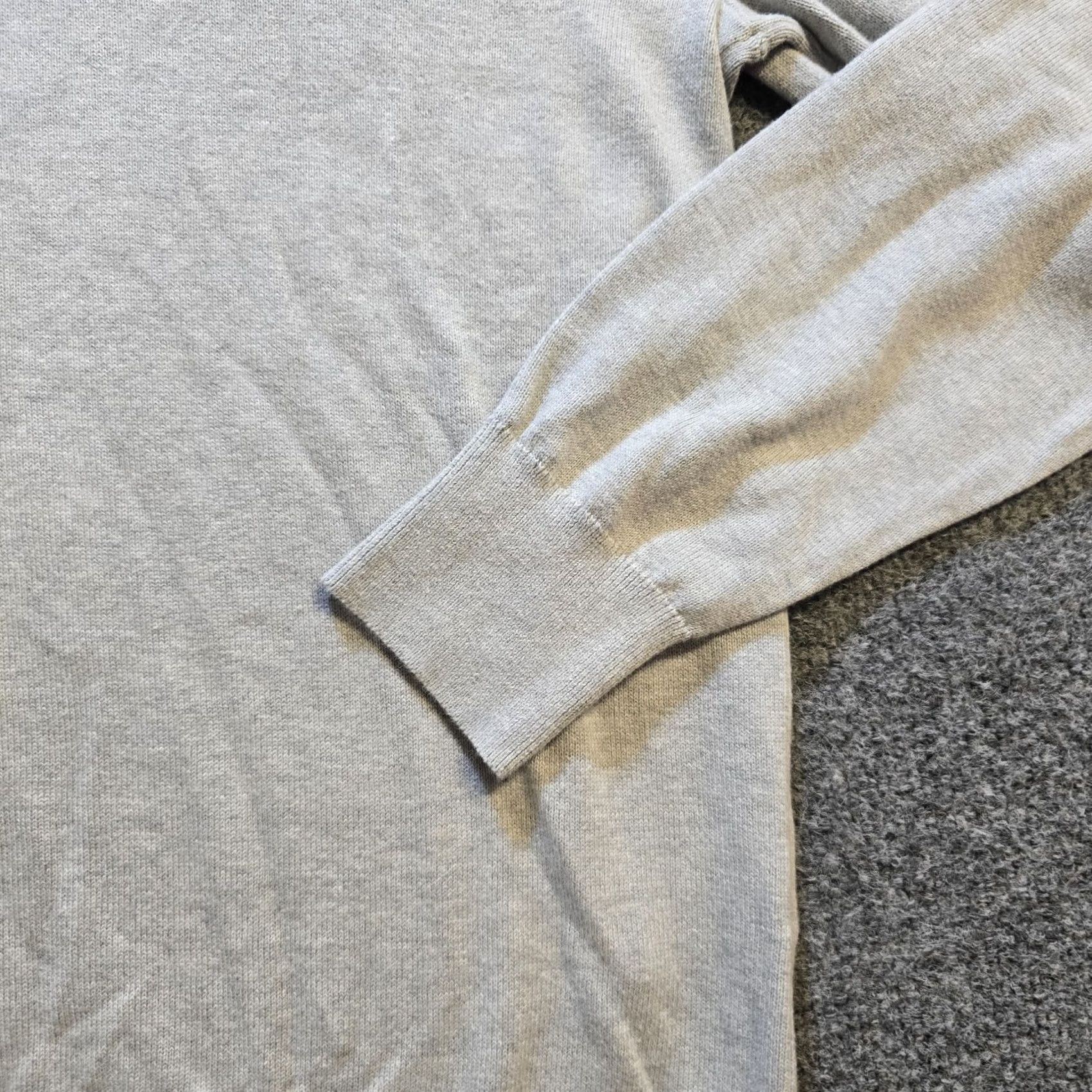 J.Crew J.CREW Sweater Womens Size S Gray Cotton Long Sleeve Crew Neck Pullover Casual Classic Preppy Winter Fall Spring Mens? Womens Size S / US 4 / IT 40 - 3 Thumbnail
