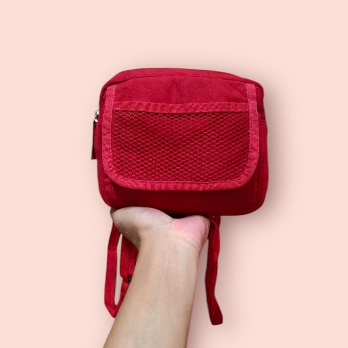 Jun Takahashi x Uniqlo Vintage Uniqlo Red Fleece Qp Crossbody/belt Bag, Men's