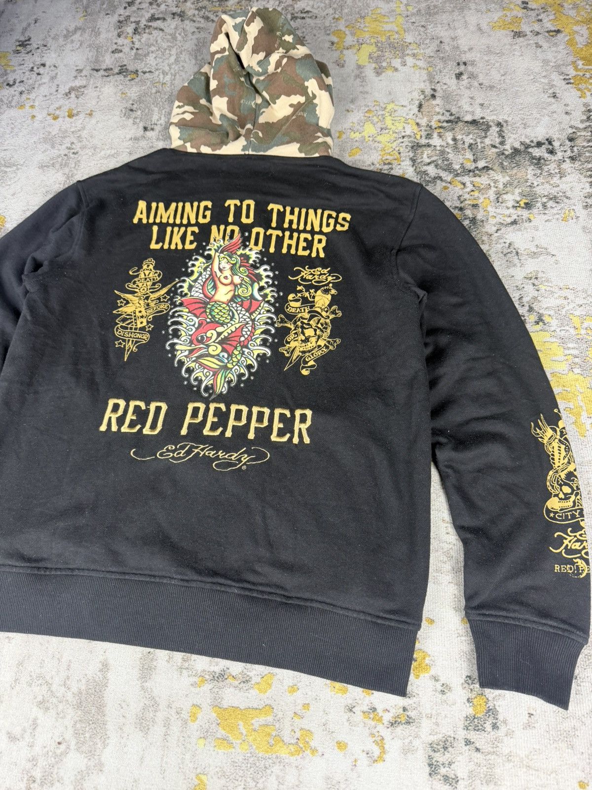 Ed Hardy Rare Red Pepper X Ed Hardy Tatoo Hoodie Size US M / EU 48-50 / 2 - 2 Thumbnail