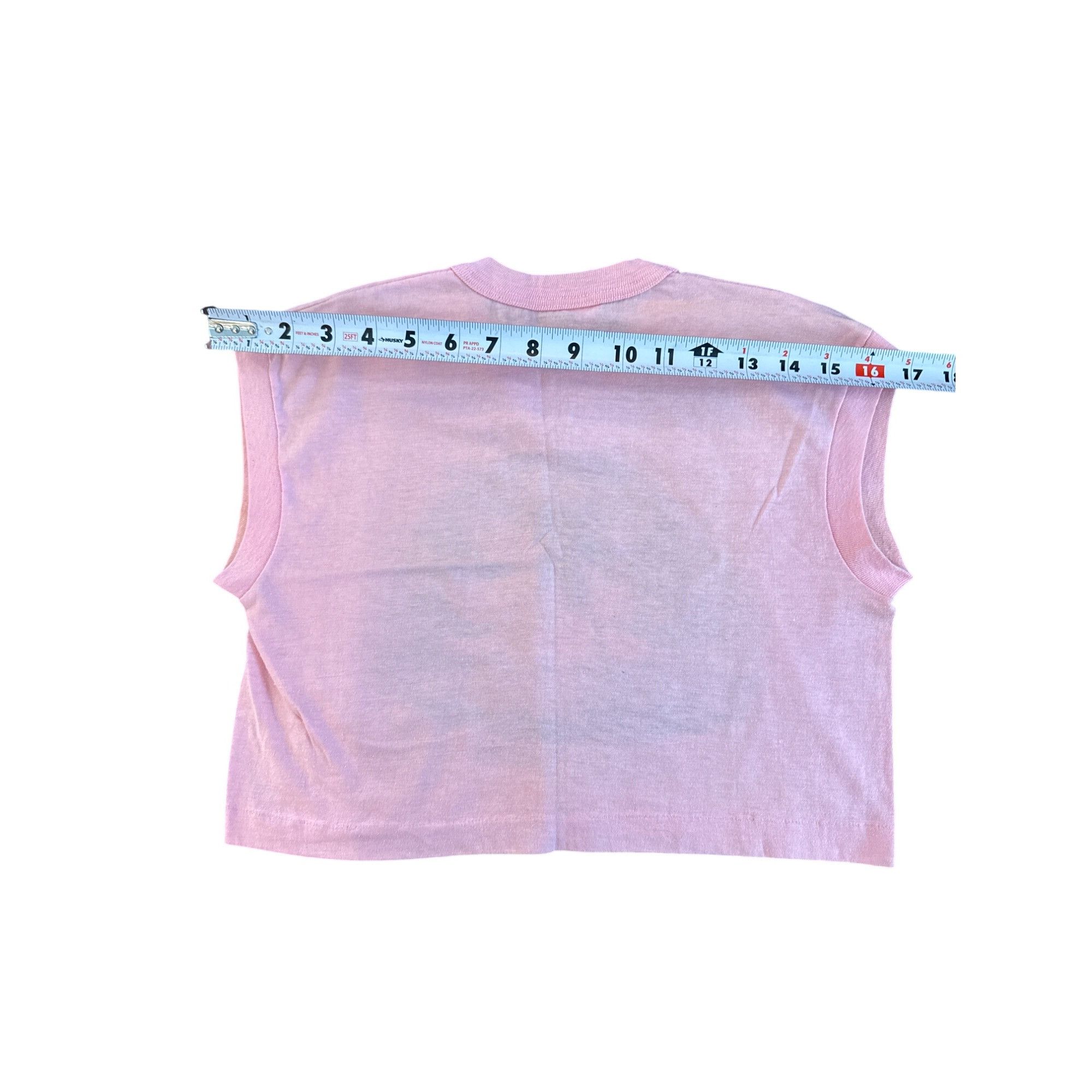 Vintage Vintage 1983 Daytona Beach Crop Top Shirt Pink Lynn Print M Size M / US 6-8 / IT 42-44 - 5 Thumbnail