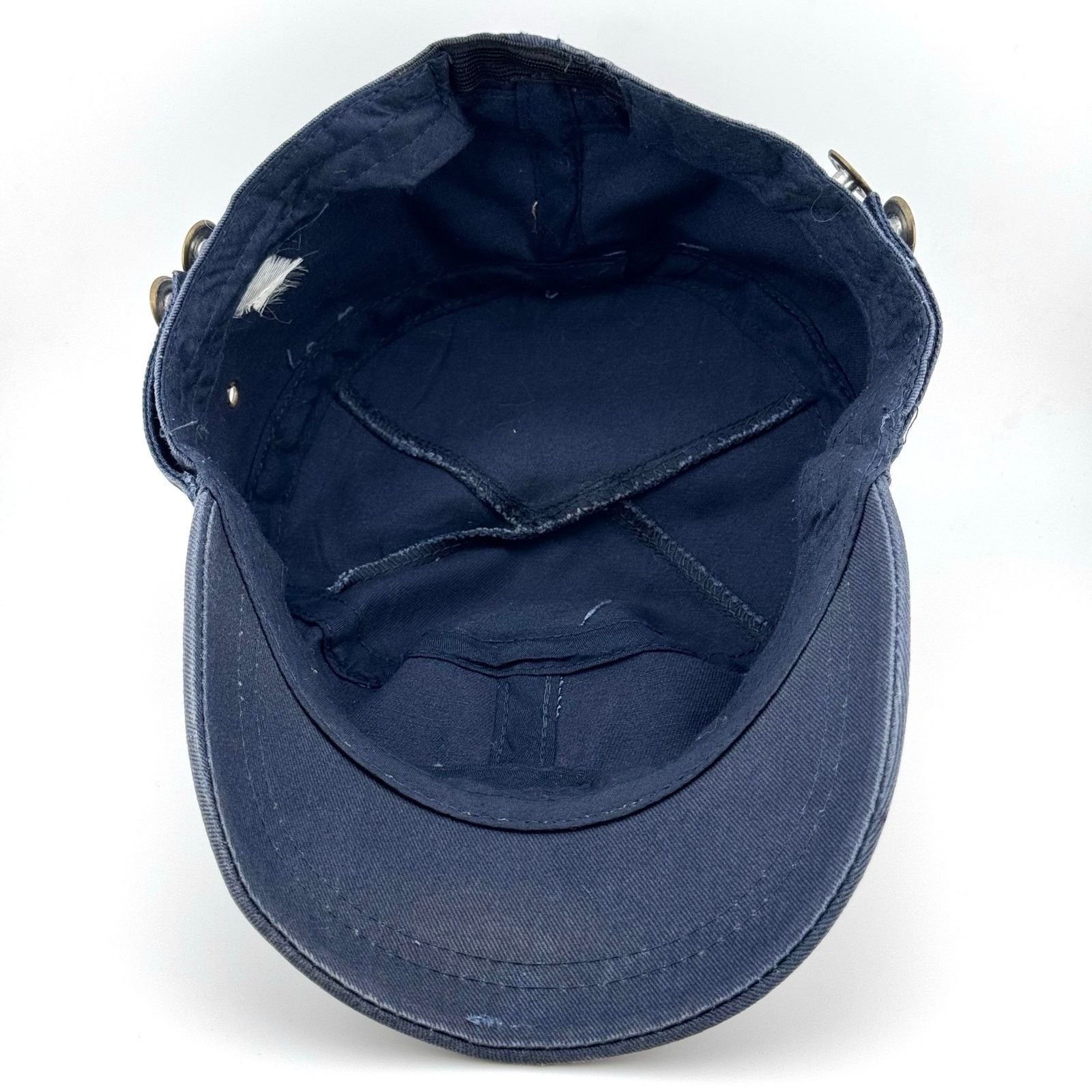 Japanese Brand Y2K Blank Sunfaded Distressed Military Work Hat Patrol Cap Size ONE SIZE - 5 Thumbnail