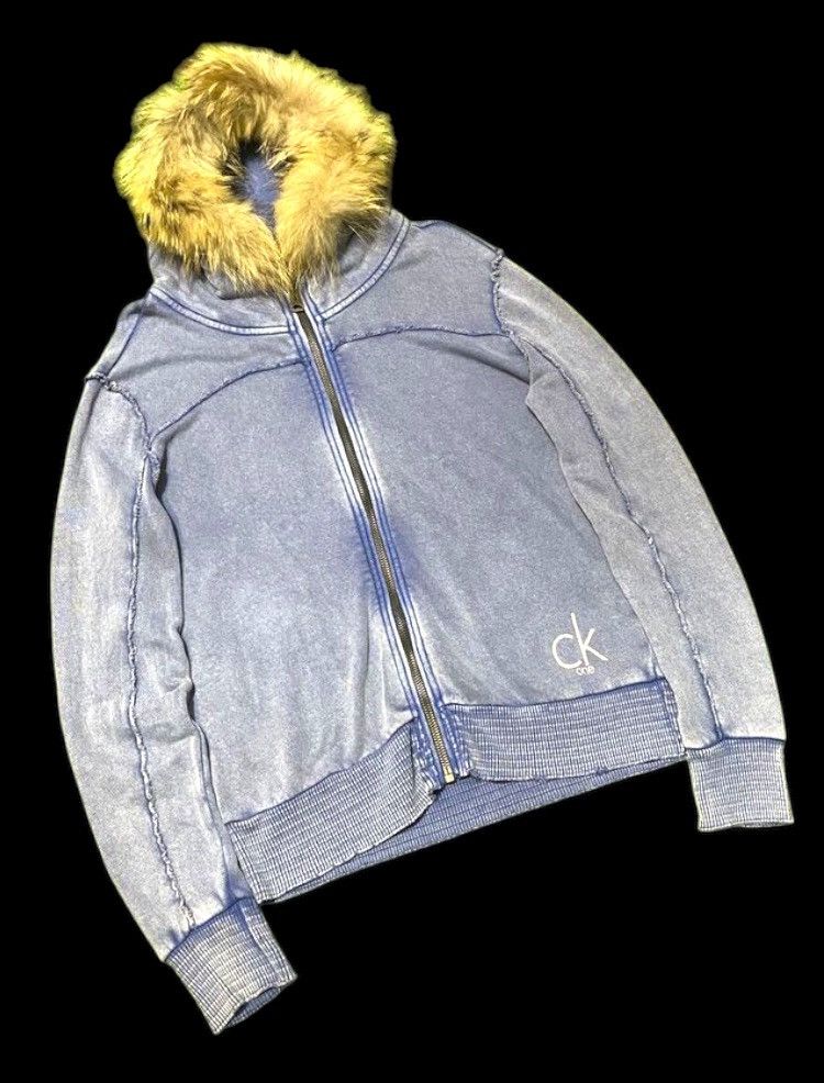 If Six Was Nine × Japanese Brand × Le Grande Bleu (L.G.B.) Vintage Calvin Klein Washed Hoodie Fur ~ IfSixWasNine Size US M / EU 48-50 / 2 - 2 Thumbnail