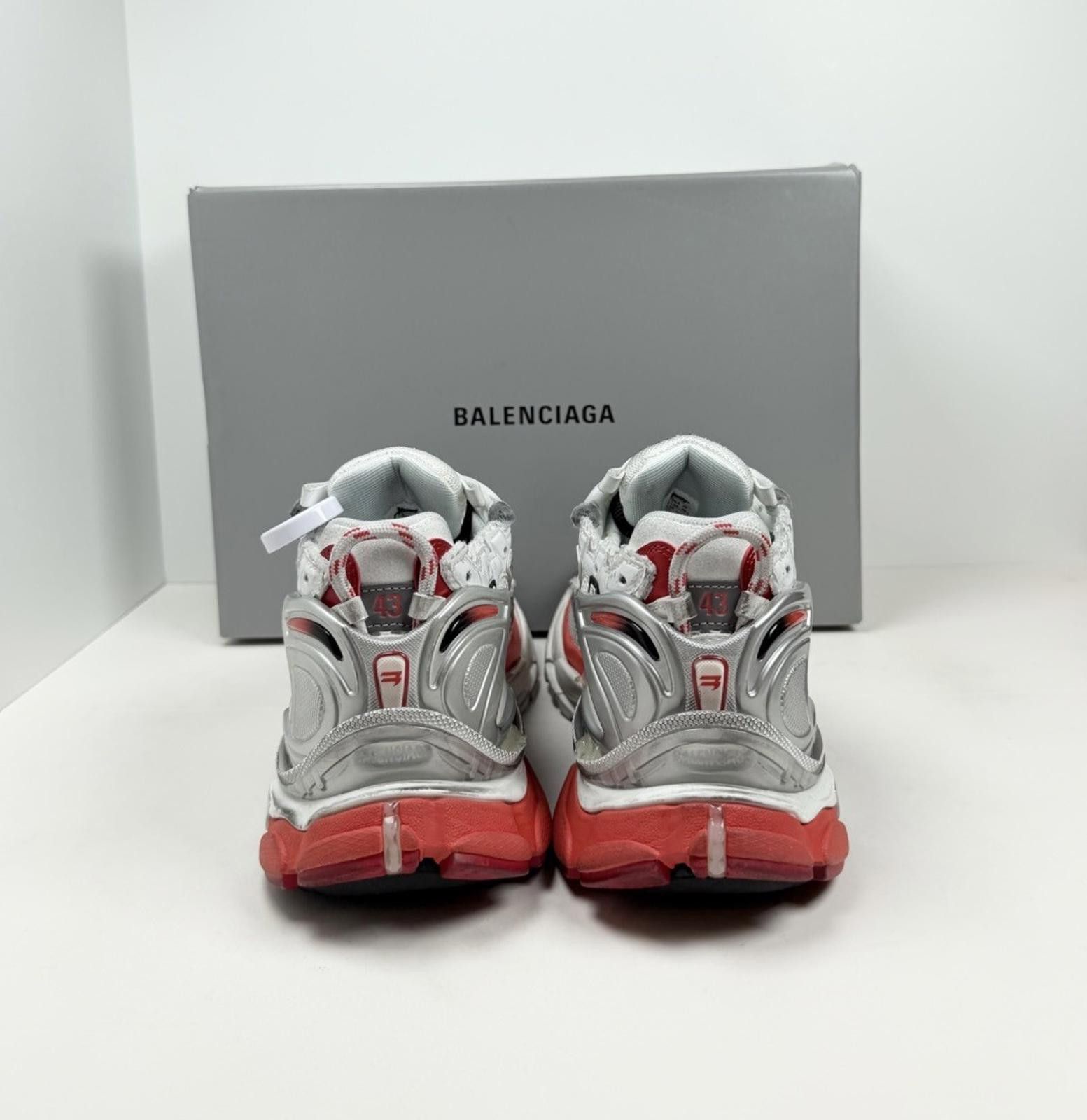 Balenciaga Size 43EU/10US - Balenciaga Runner White Red Black Size US 10 / EU 43 - 3 Thumbnail