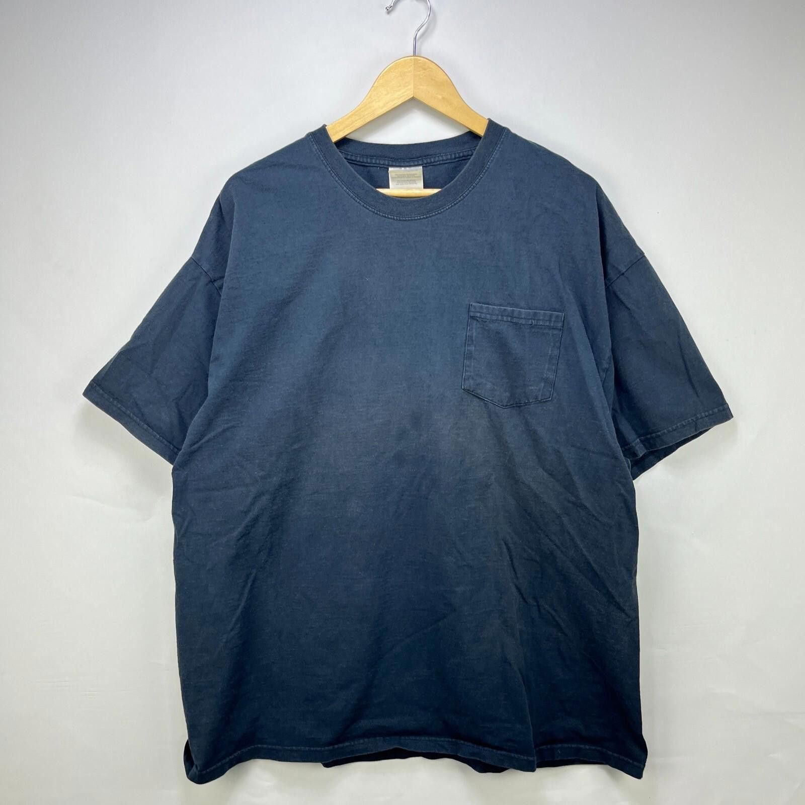 Vintage Vintage 90s Sun Faded Blank Black T-Shirt 2XL Size US XXL / EU 58 / 5 - 1 Thumbnail