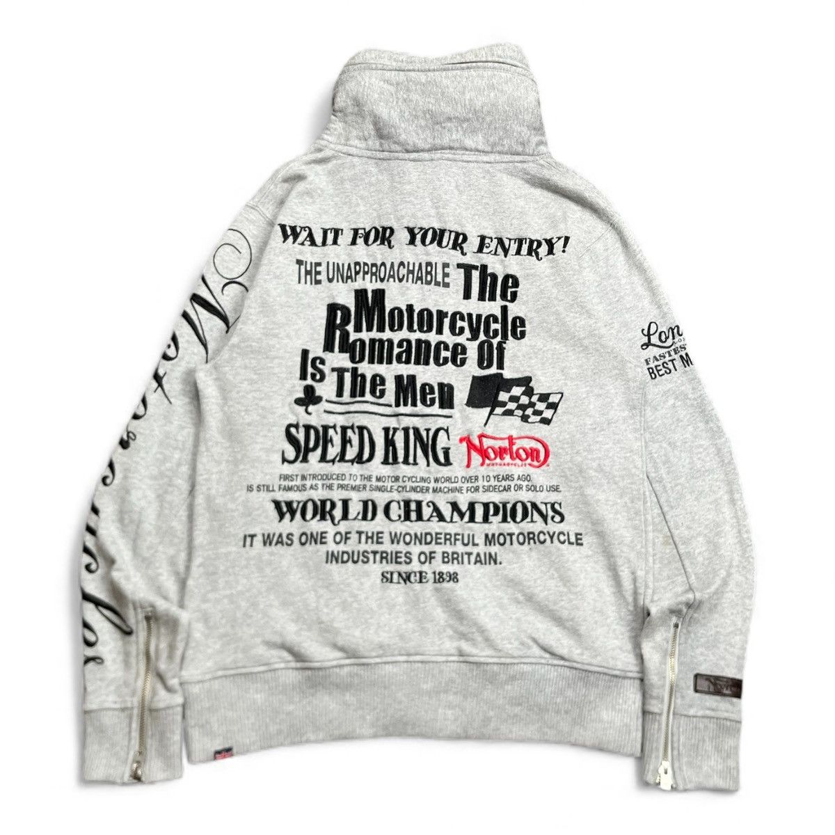 Norton Norton Bono Hoodie Double Zipper Embroiderry Size US M / EU 48-50 / 2 - 9 Thumbnail