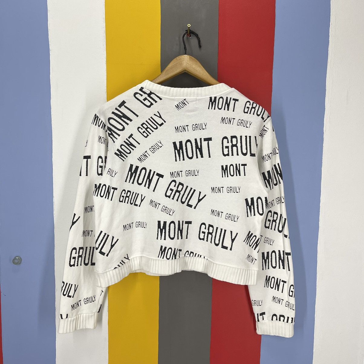 Japanese Brand MONT GRULY Made In Japan Women Crop Sweatshirt #1408/AW Size S / US 4 / IT 40 - 9 Thumbnail
