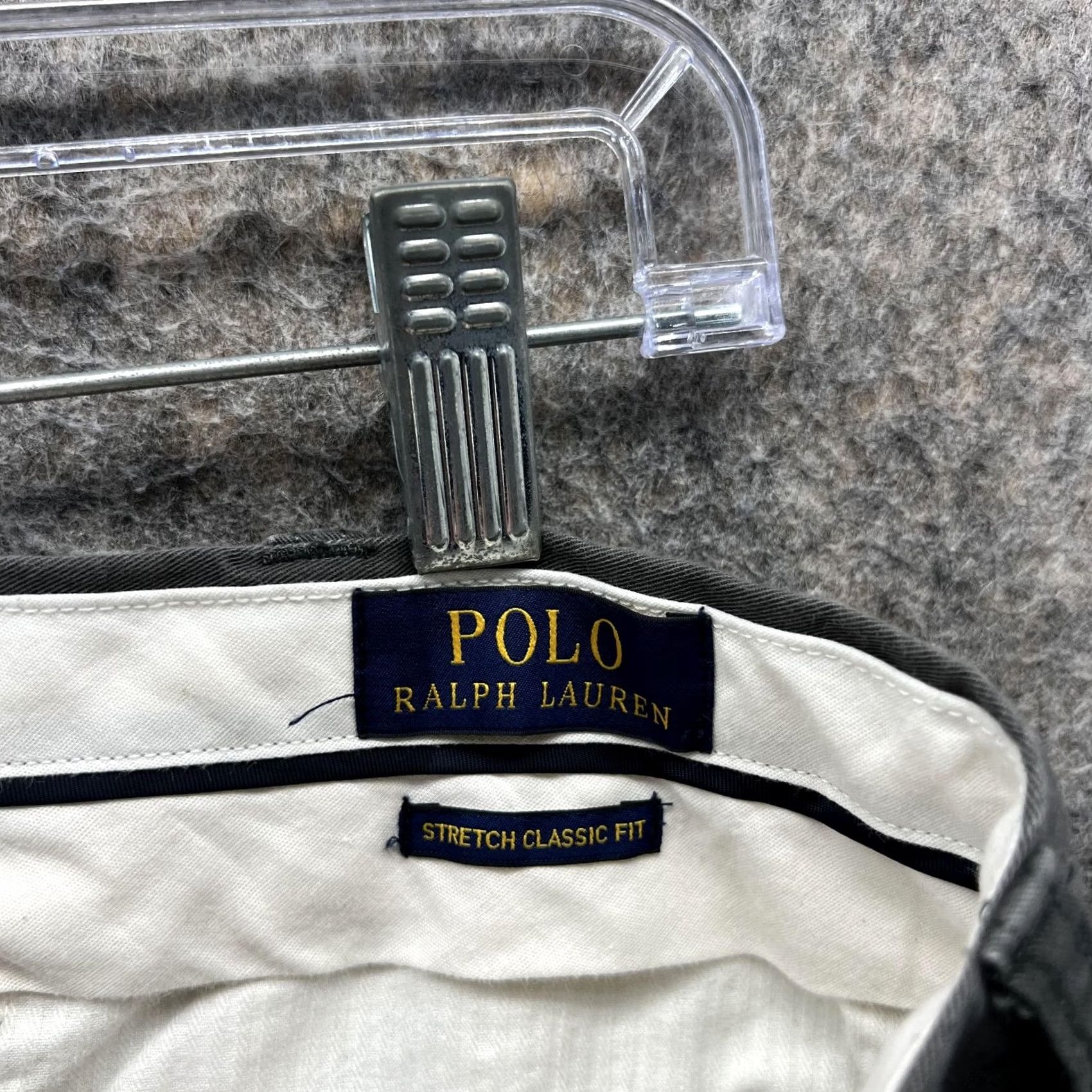 Polo Ralph Lauren Polo Ralph Lauren Pants Men 38x32 Gray Chino Flat Front Stretch Classic Size US M / EU 48-50 / 2 - 6 Thumbnail