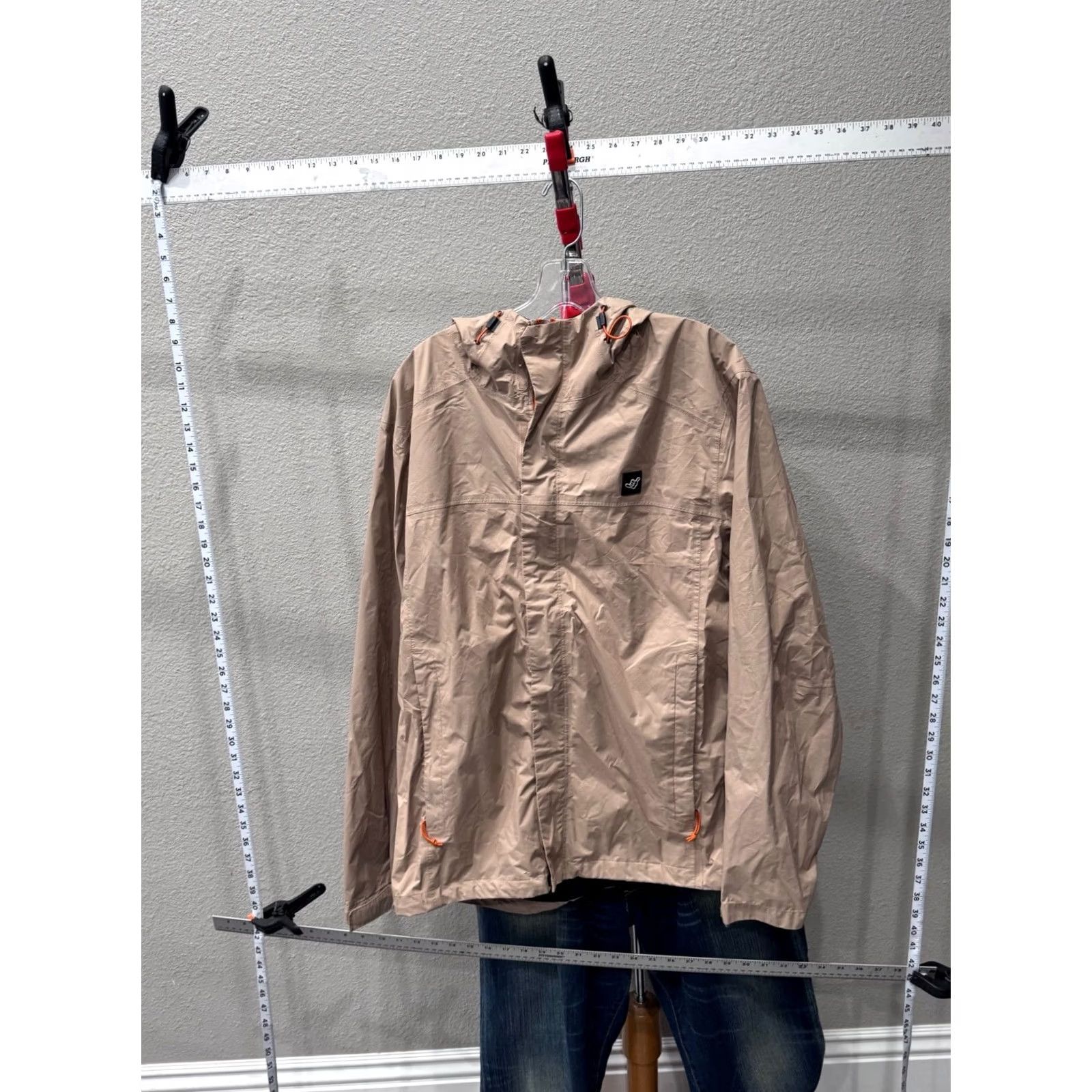 Rains WOMENS Dutch Bros Coffee Hooded Rain Jacket Coat XL Peace Rain Coat Rain Jacket Coat Womens XL Peace Multicolor Nylon Jacket Size XL / US 12-14 / IT 48-50 - 2 Thumbnail