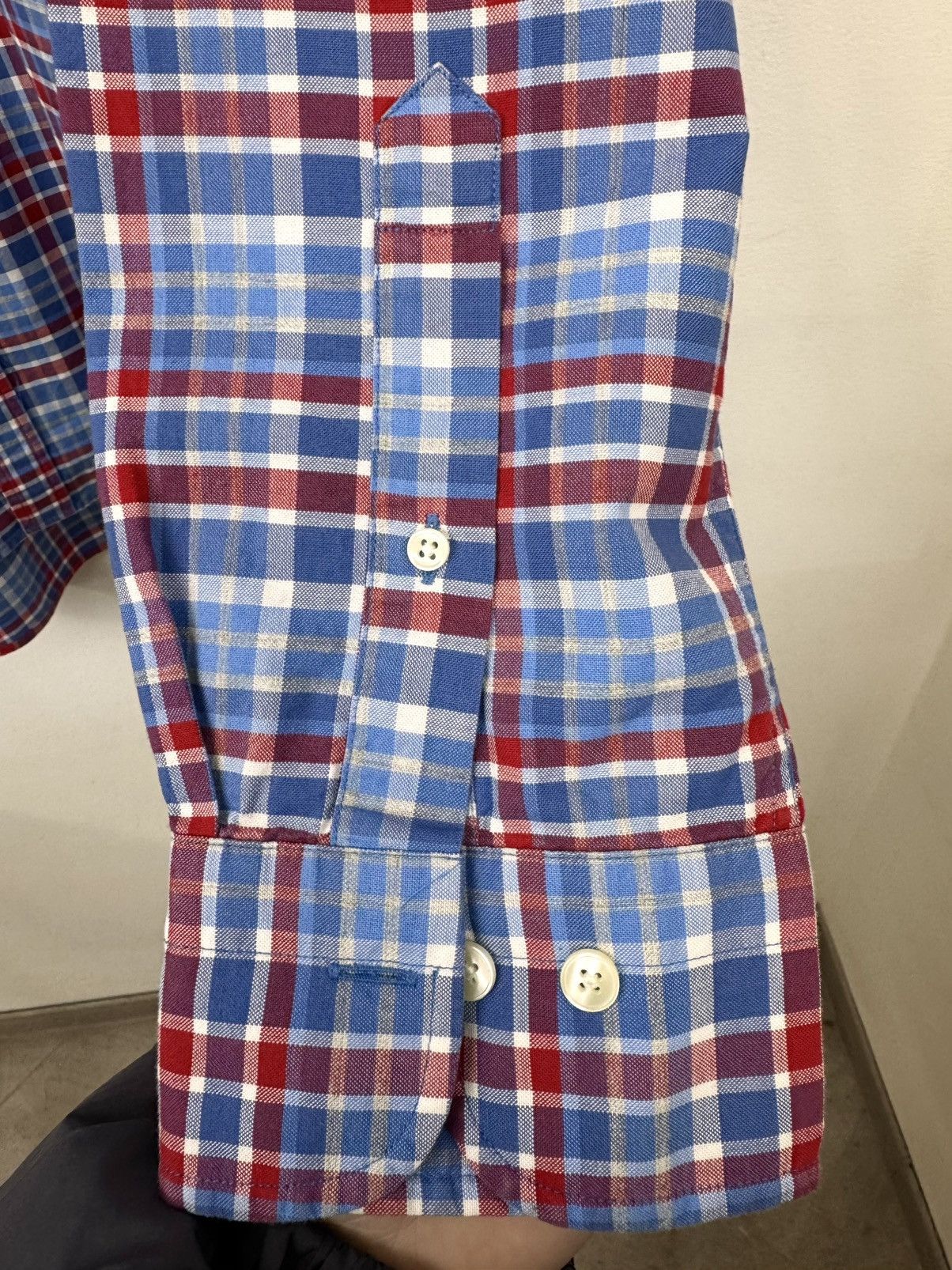 Gant Gant Men Classic Plaid Cotton Button Up Shirt Blue Size XL Size US XL / EU 56 / 4 - 5 Thumbnail