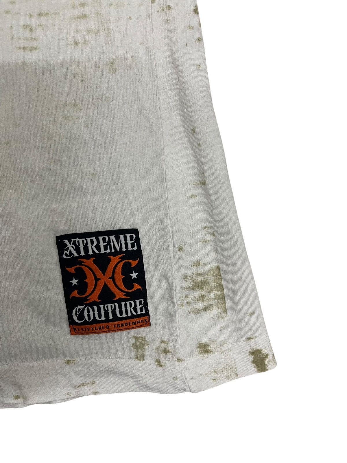 Affliction Y2K Xtreme Couture “Honor & Power” Skull Wings Grunge Tee Size US L / EU 52-54 / 3 - 8 Thumbnail