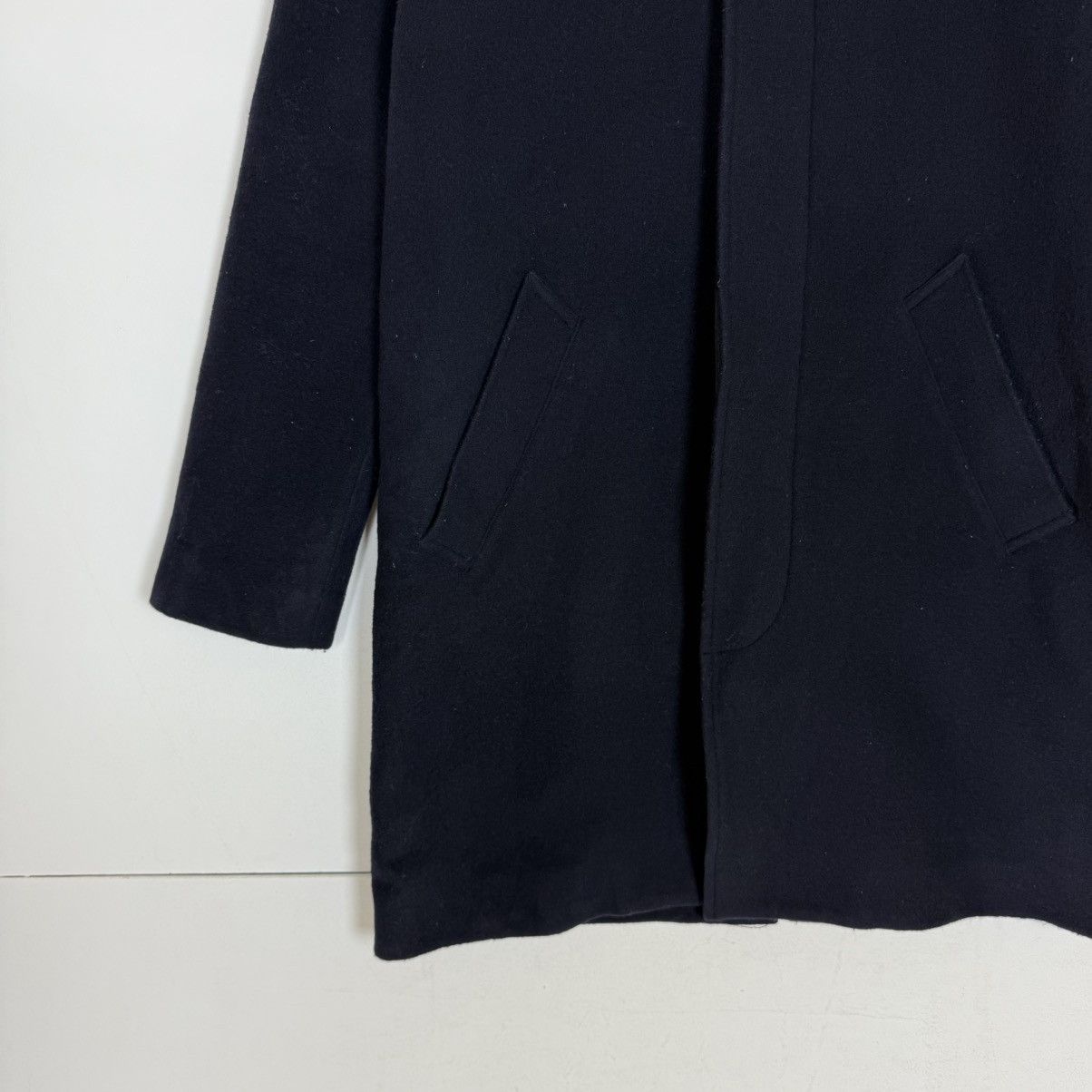A.P.C. A.P.C. Rue Madame Paris Wool Mac Coat Navy Size US XS / EU 42 / 0 - 2 Thumbnail
