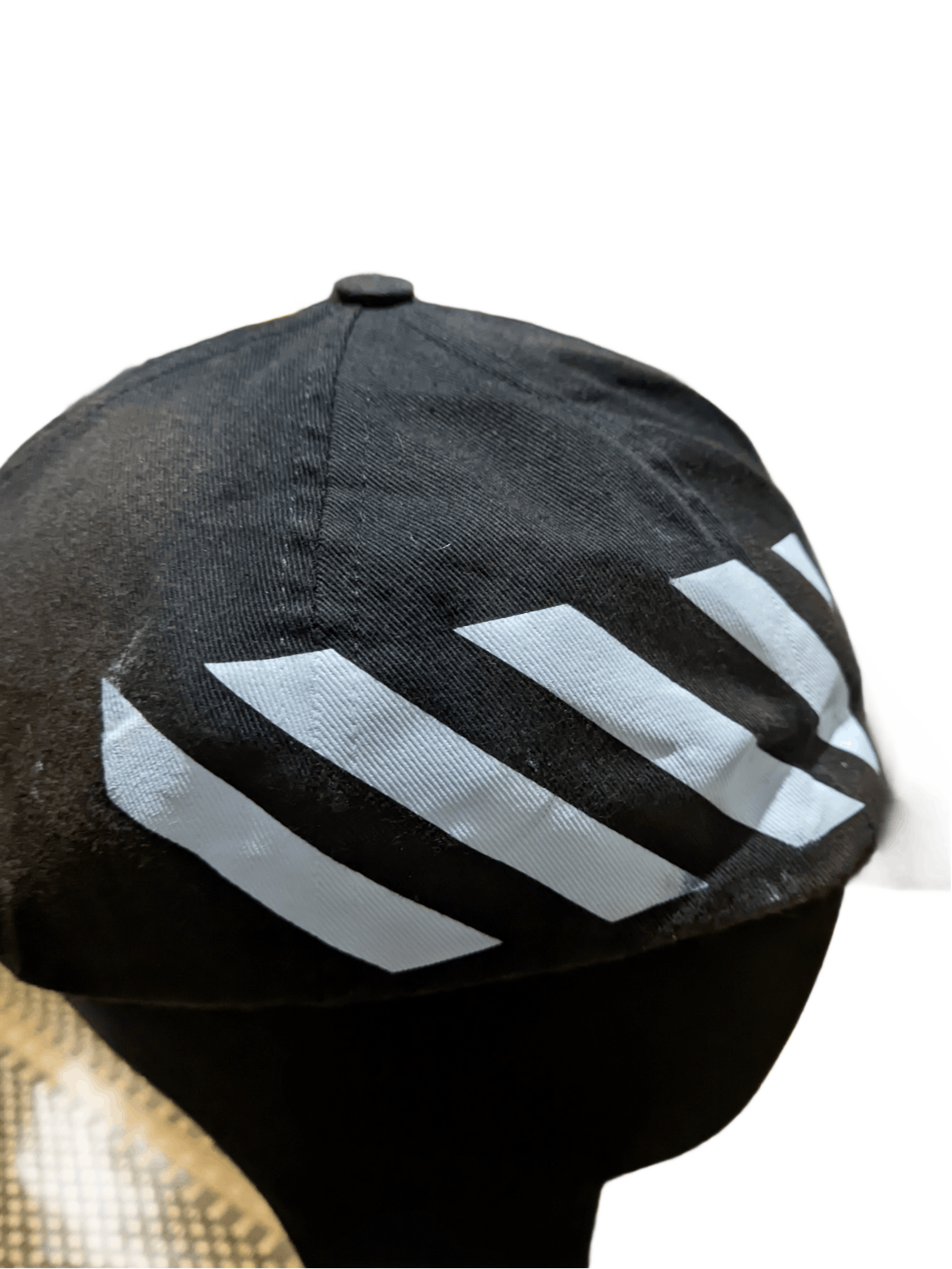 Off-White Off-White Diagonal Cap Black and White Six Panel Size ONE SIZE - 7 Thumbnail