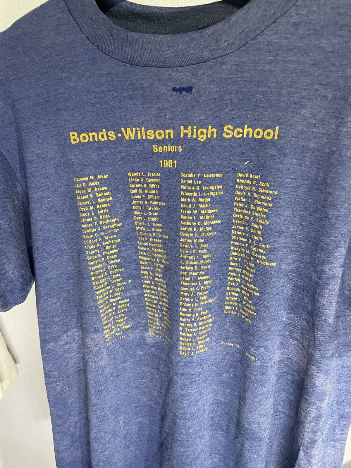 Vintage Sunfade Bonds-Wilson High School 80s’ Size US M / EU 48-50 / 2 - 3 Thumbnail