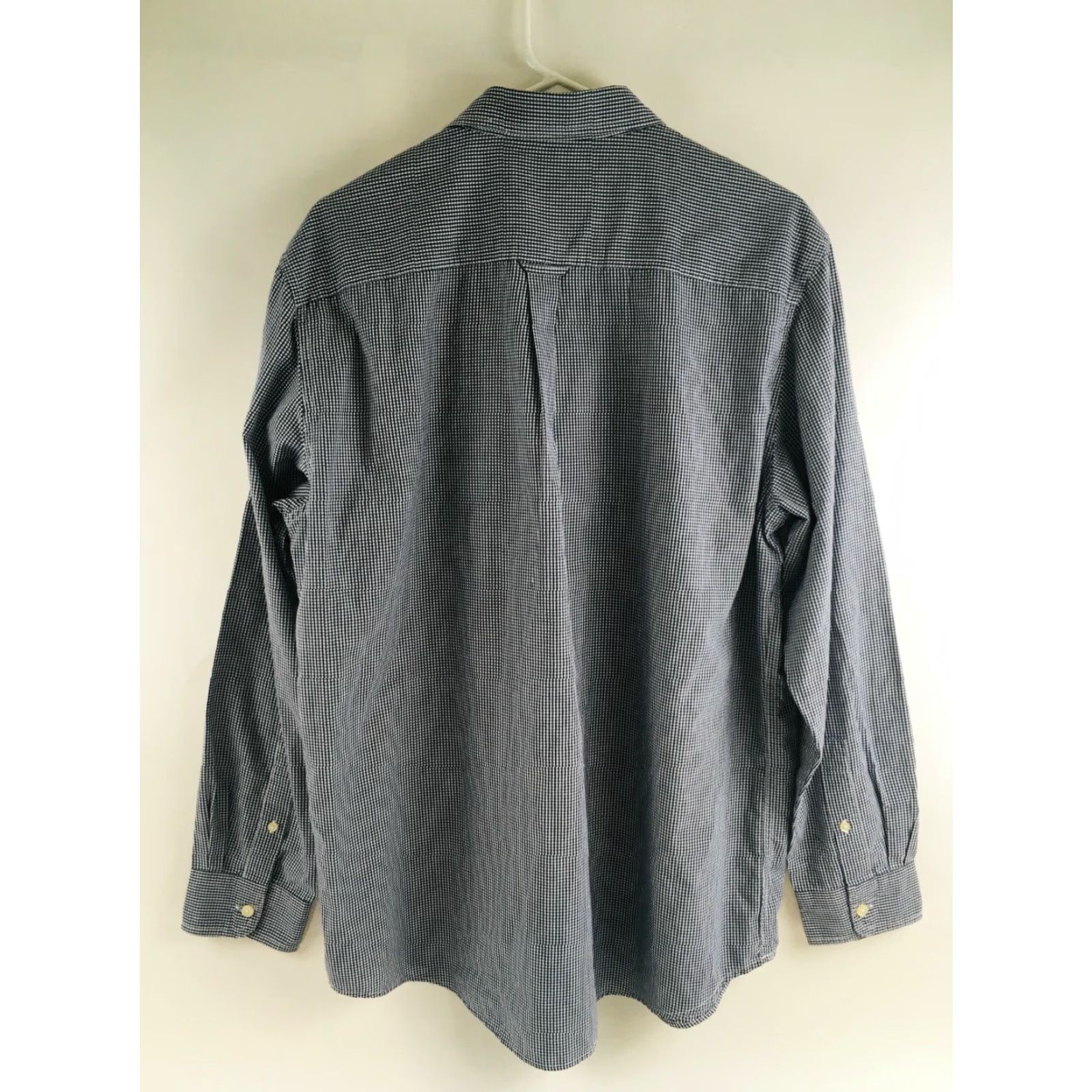 Chaps Chaps Shirt Men's Size L Button Down Long Sleeve Embroidered Logo Check Pocket Navy Blue Size US L / EU 52-54 / 3 - 2 Thumbnail