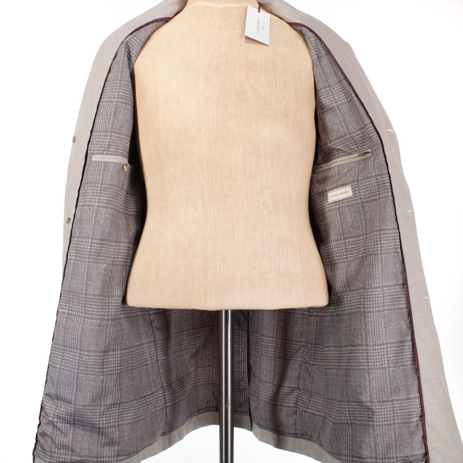 Luciano Barbera Luciano Barbera Jacket Size M US In Beige Linen Blend Size US M / EU 48-50 / 2 - 6 Thumbnail