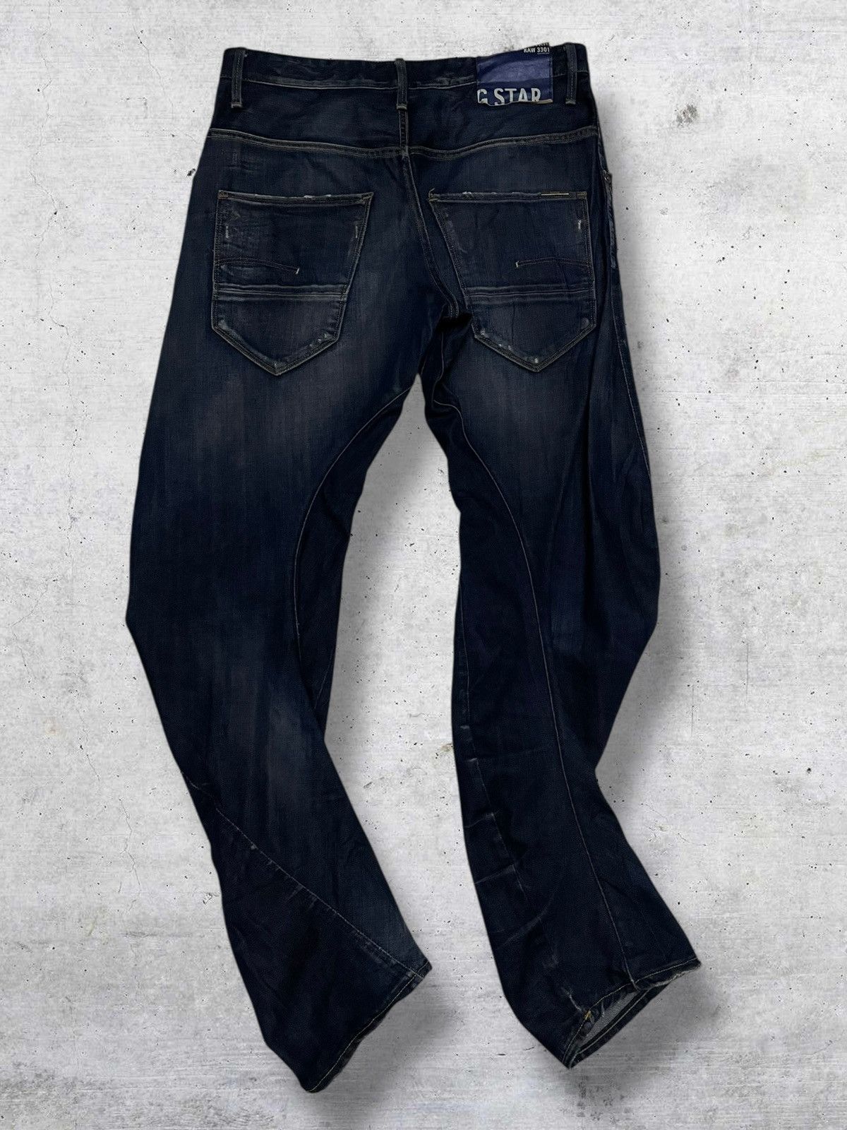 G-Star VINTAGE G-STAR RAW 90S ORIGINAL DESIGNER LOOSE TAPERED DENIM Size US 32 / EU 48 - 9 Thumbnail