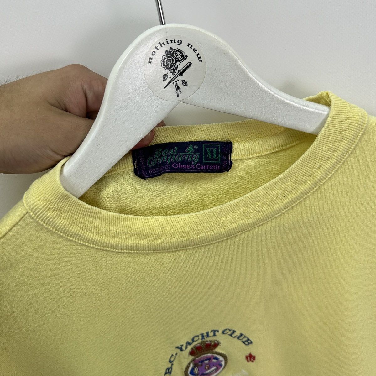 Vintage Vintage 90s Best Company Yacht Club sweatshirt embroidered Size US XL / EU 56 / 4 - 8 Thumbnail